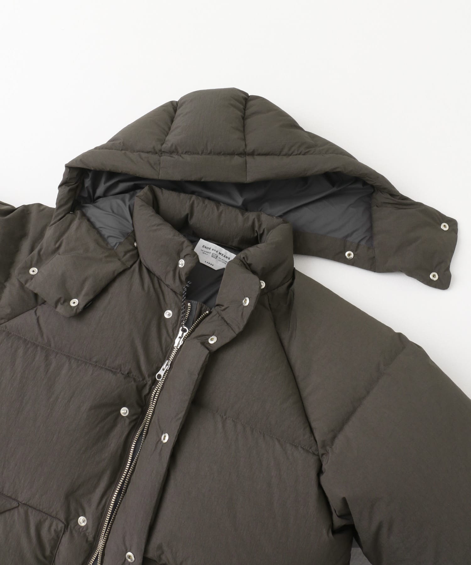 ENDS and MEANS　Down Jacket AfricanBLK L