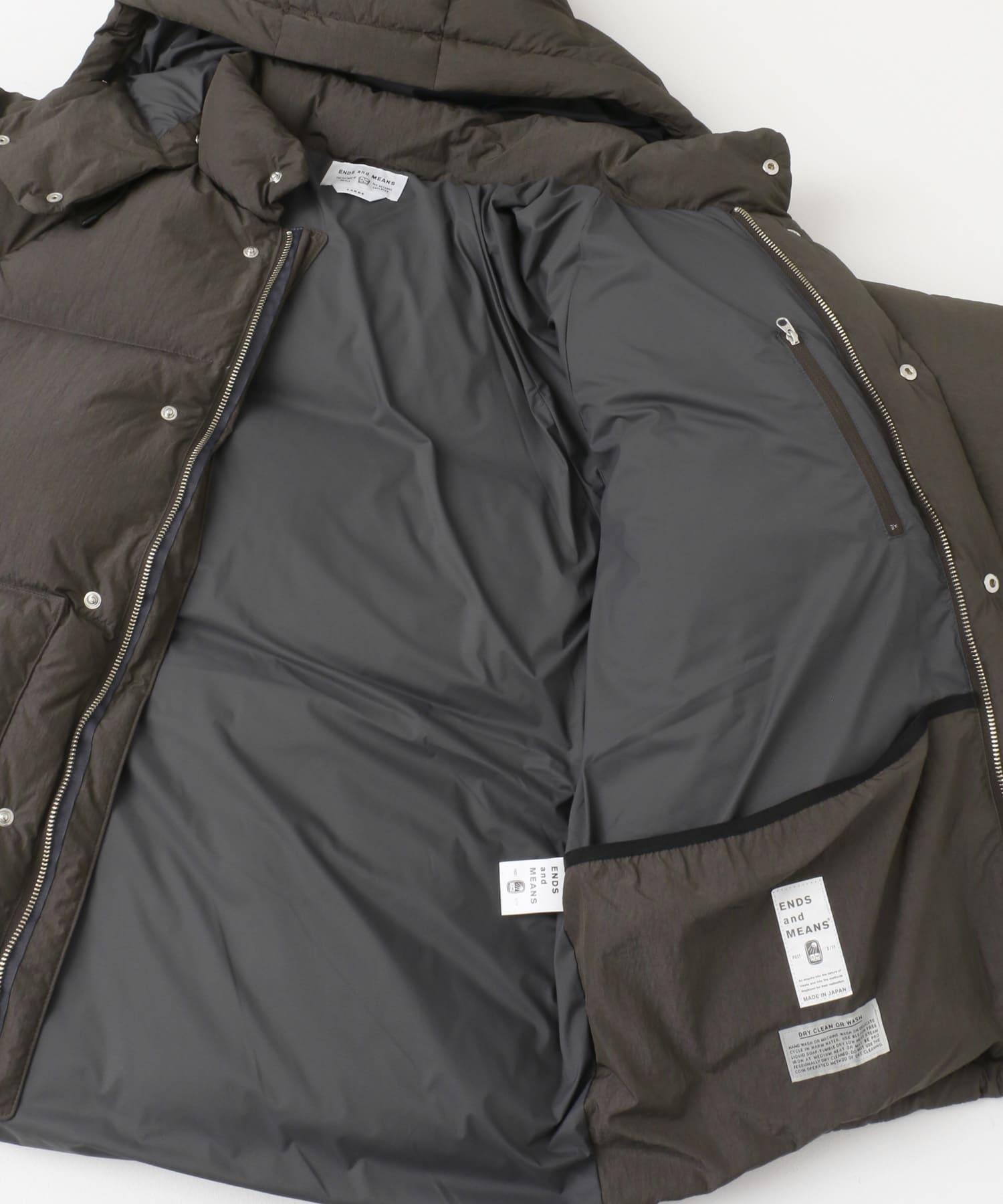 ENDS and MEANS　Down Jacket AfricanBLK L