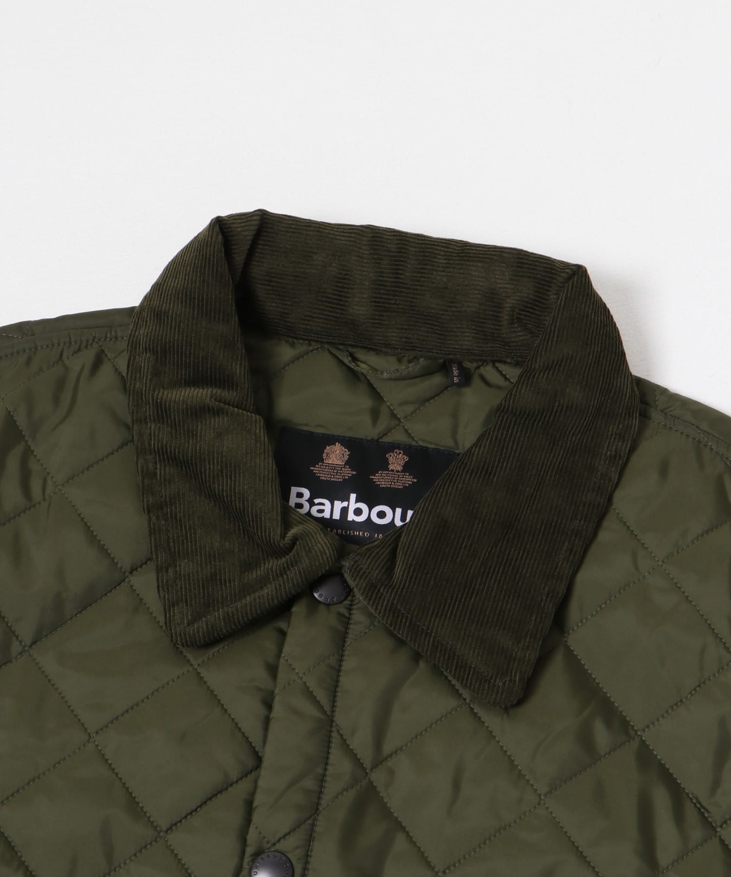 Barbour　LIDDESDALE QUILTED JACKET OLIVE 36