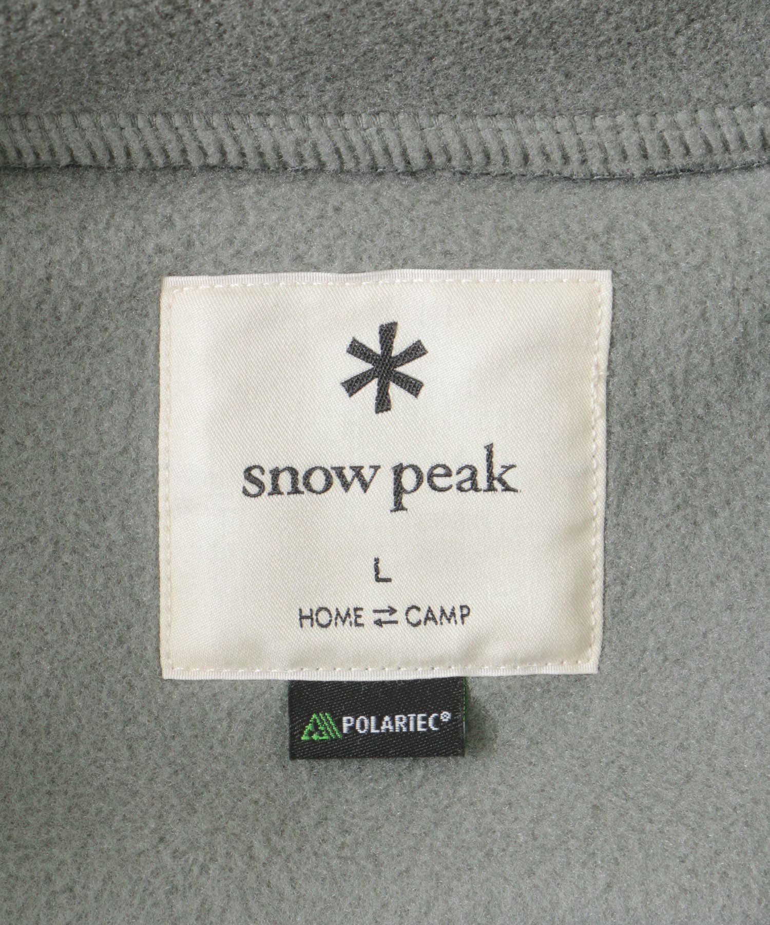 Snow Peak Apparel　Double Face Fleece Jacket Grey L