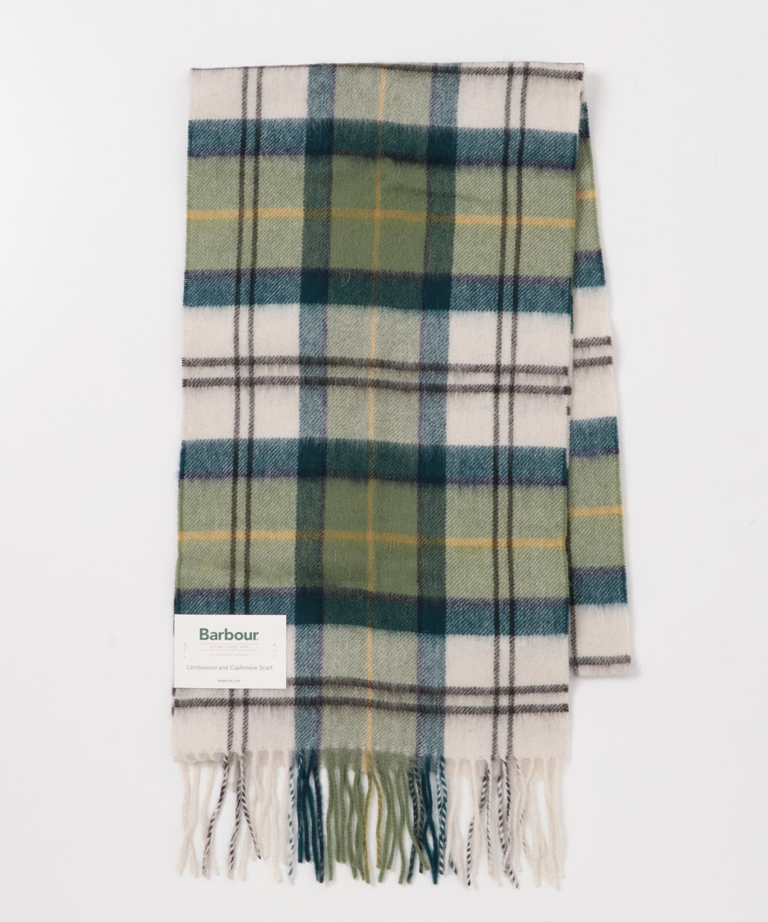 Barbour　WOOLCASHMERE TARTAN SCARF ANCIENT one