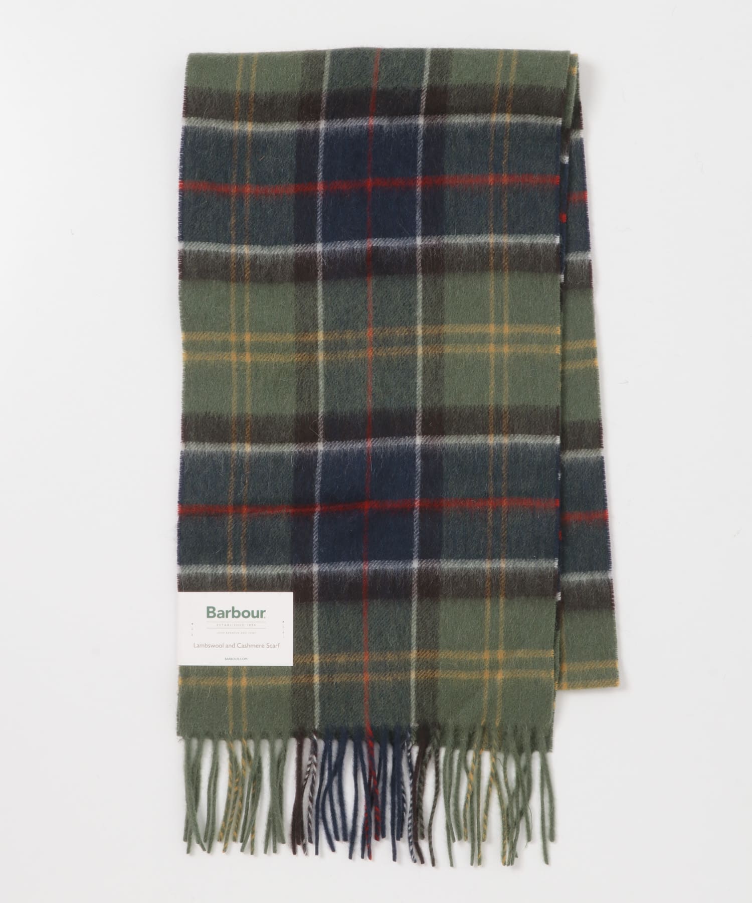 Barbour　WOOLCASHMERE TARTAN SCARF CLASSIC one