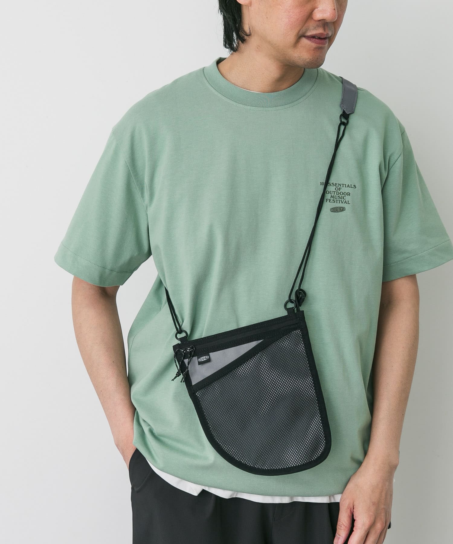 『別注』KEEN×DOORS　HARVESTPOCKET SACOCHE GREY FREE