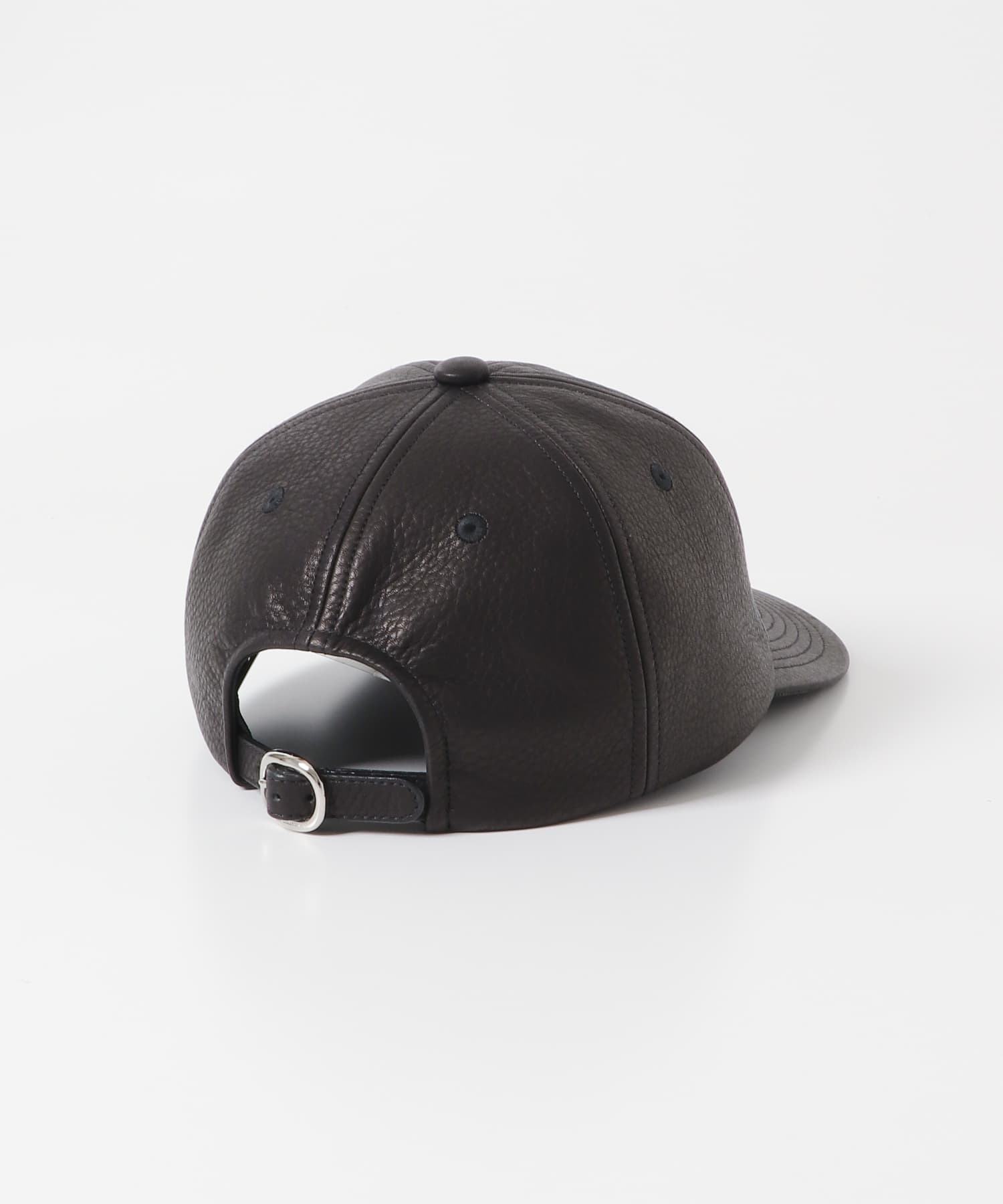 KIJIMA TAKAYUKI　COWHIDE 6PANEL CAP BLACK one