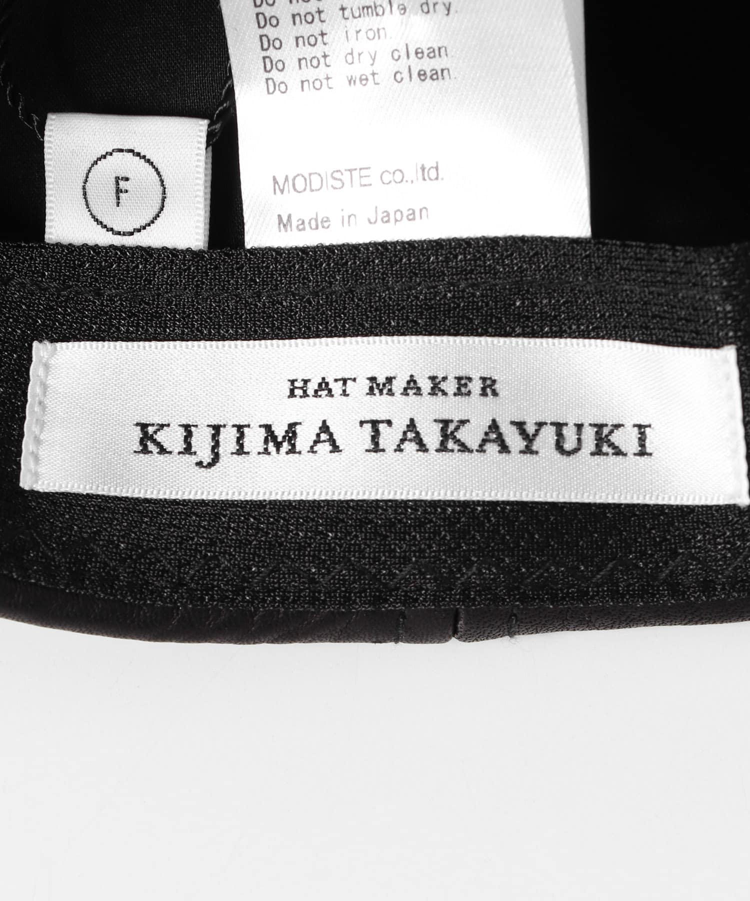 KIJIMA TAKAYUKI　COWHIDE 6PANEL CAP BLACK one