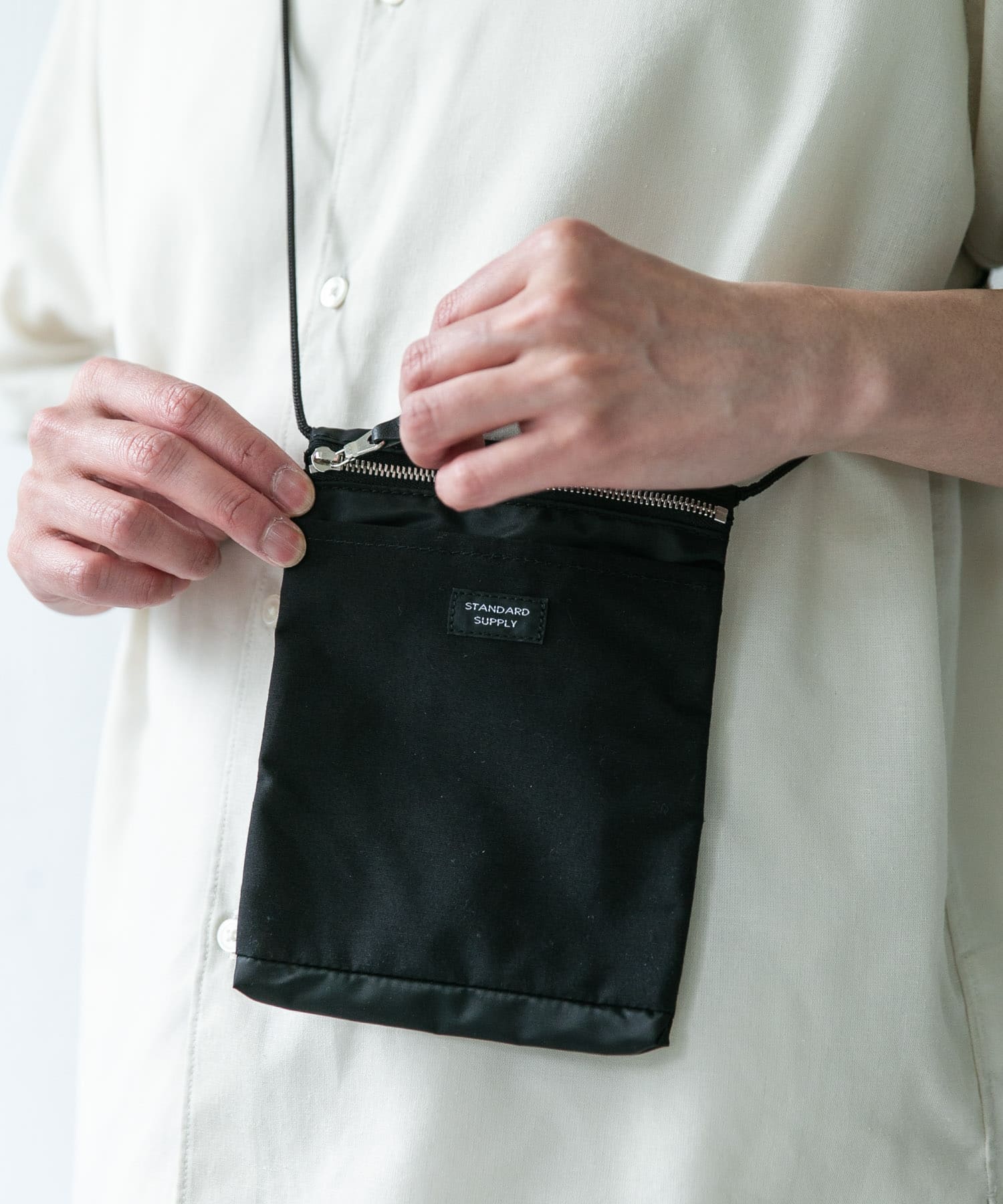 『別注』STANDARD SUPPLY×DOORS　SLING PURSE M/L BLACK one
