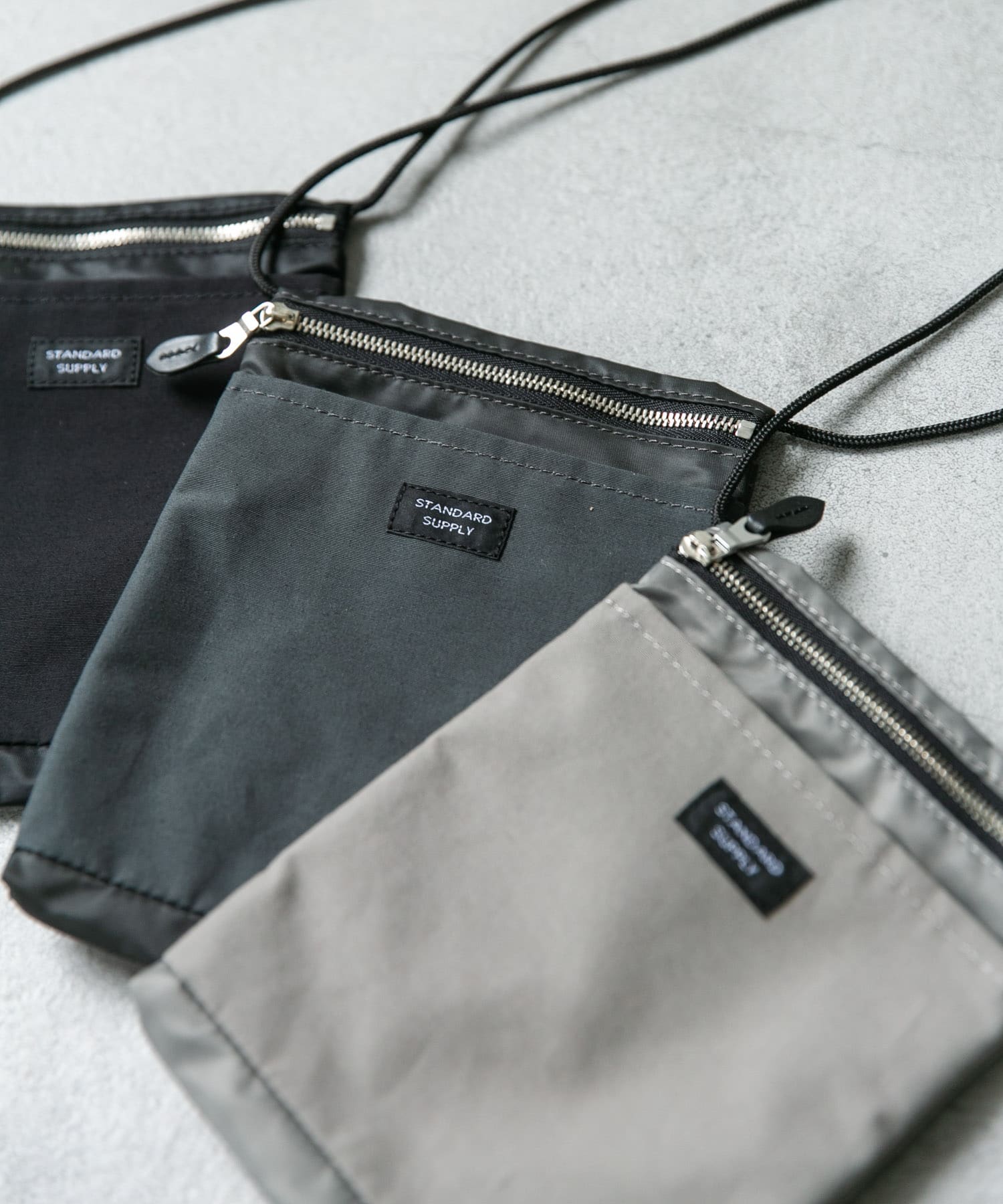 『別注』STANDARD SUPPLY×DOORS　SLING PURSE M/L GREY one