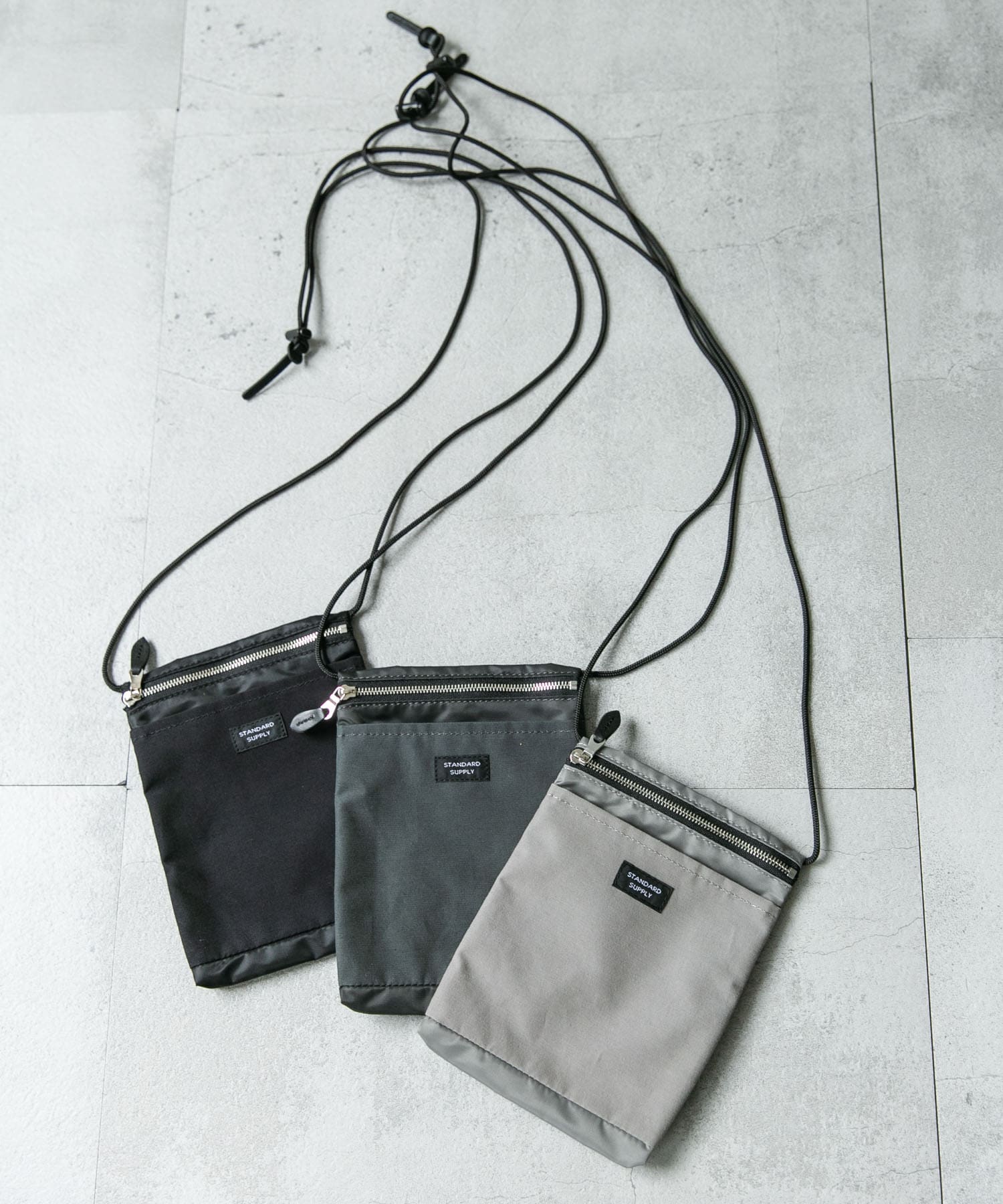 『別注』STANDARD SUPPLY×DOORS　SLING PURSE M/L GREY one