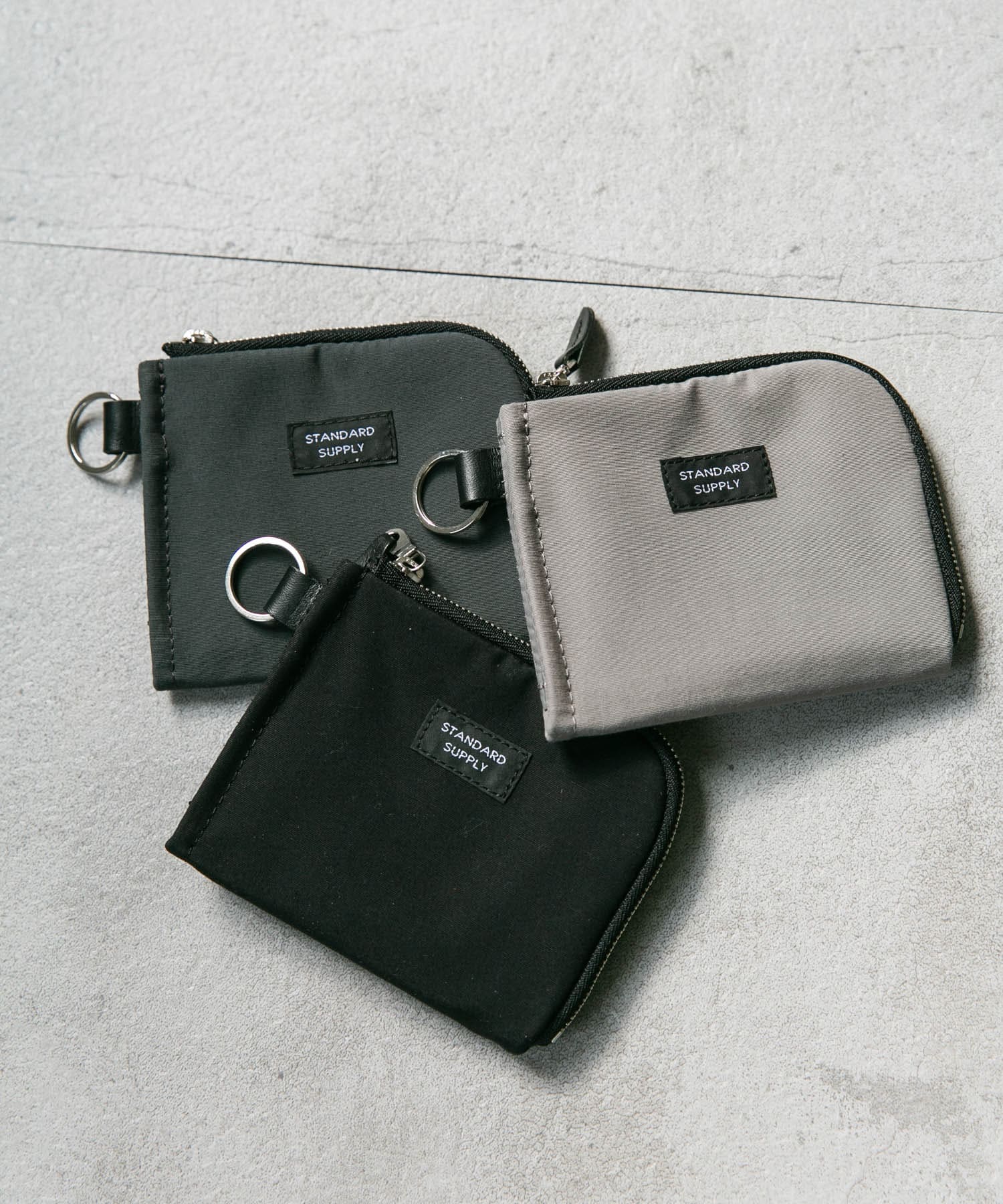 『別注』STANDARD SUPPLY×DOORS　L ZIP PURSE BLACK one