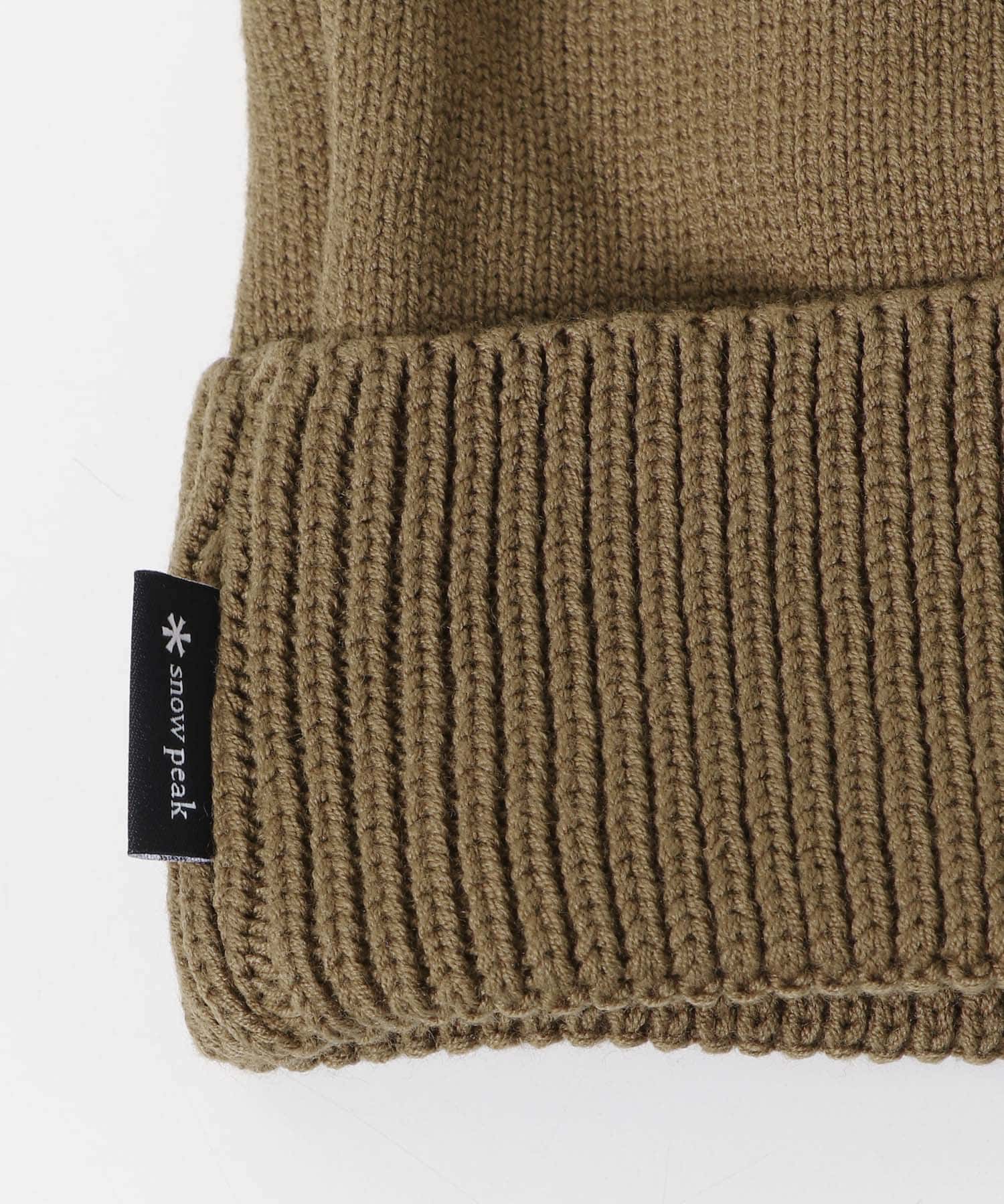 Snow Peak Apparel　Rib Knit Cap LightBrown one