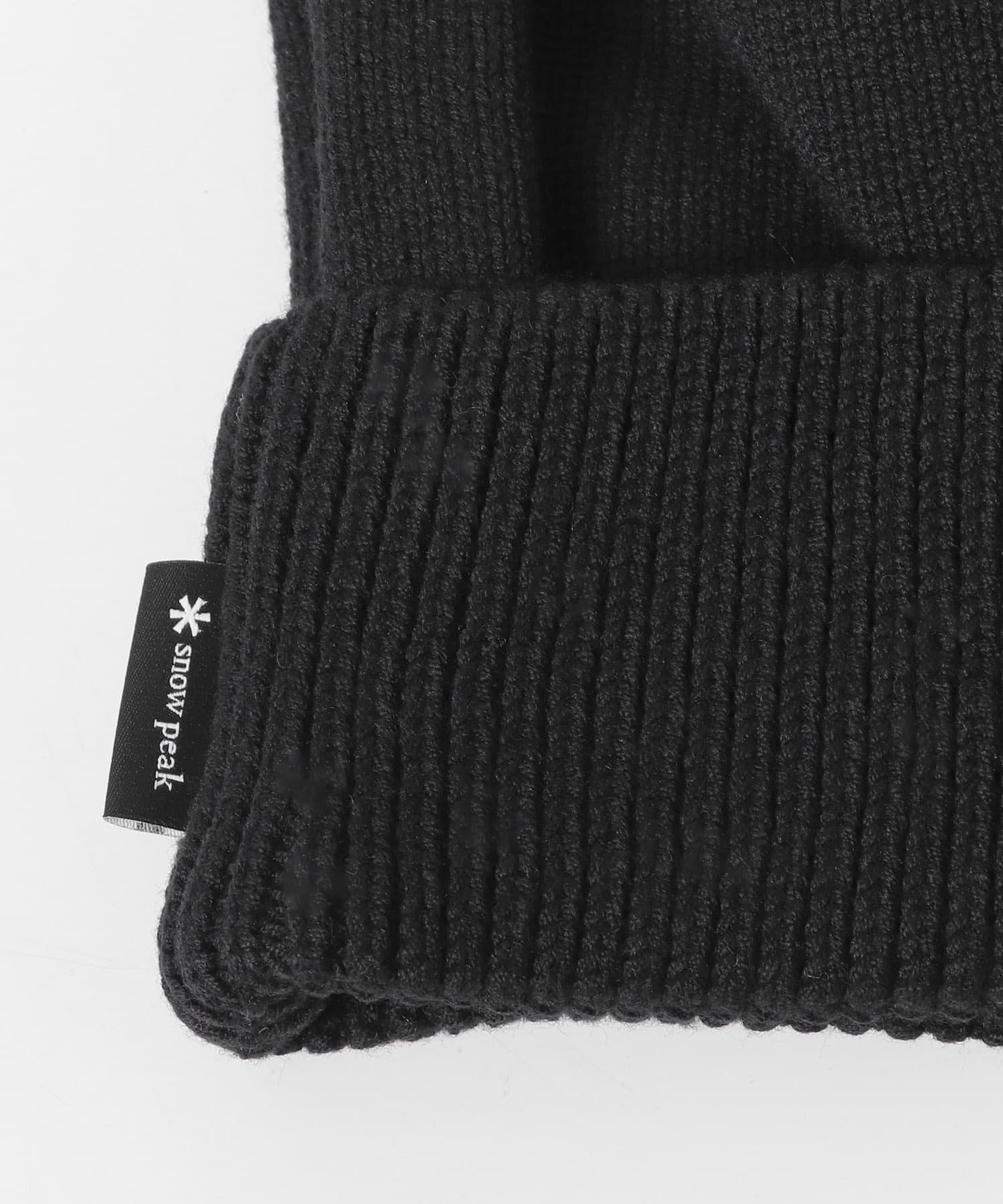Snow Peak Apparel　Rib Knit Cap BLACK one