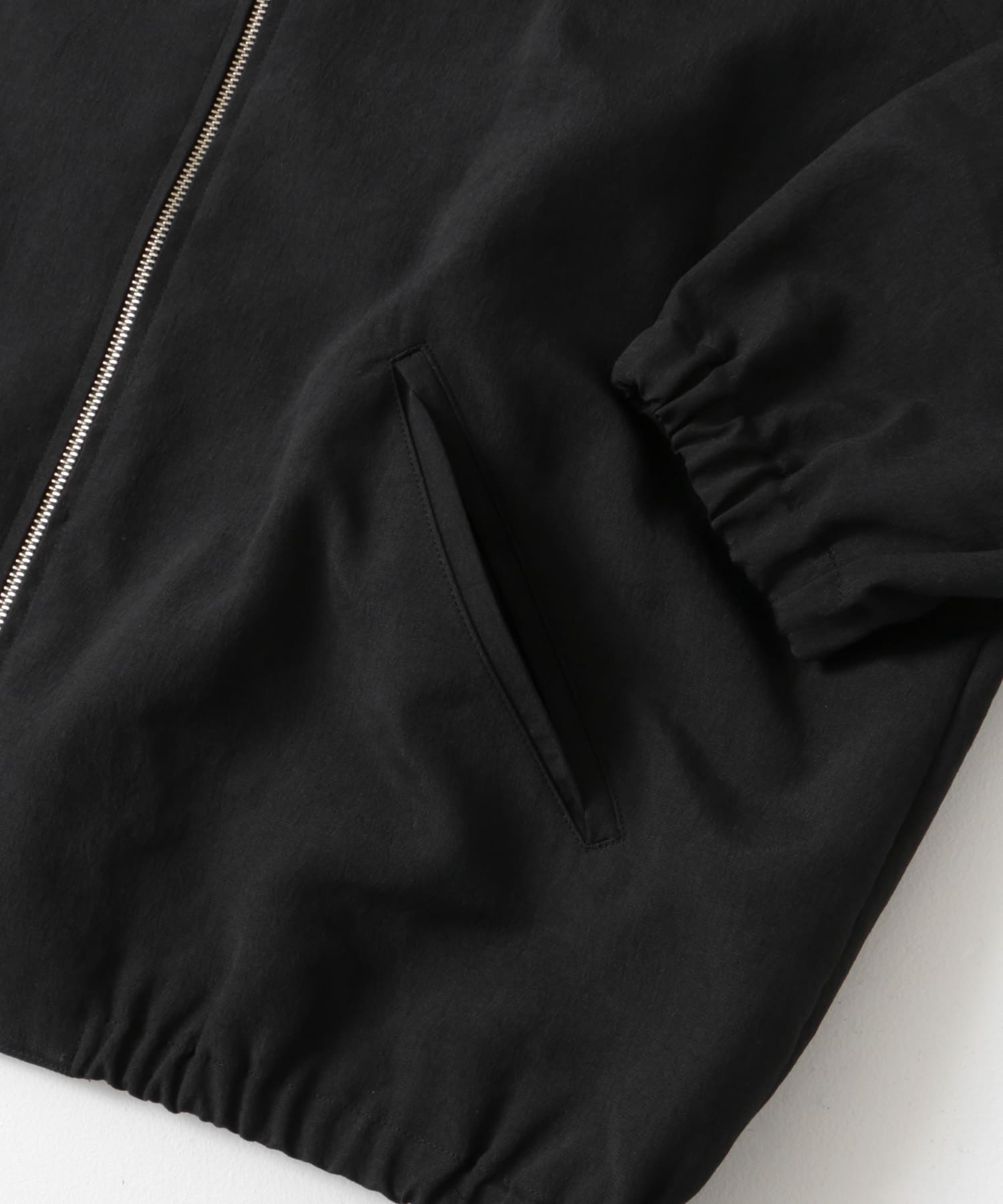 STILL BY HAND Zip up polyester blouson(48 NAVY): アウター