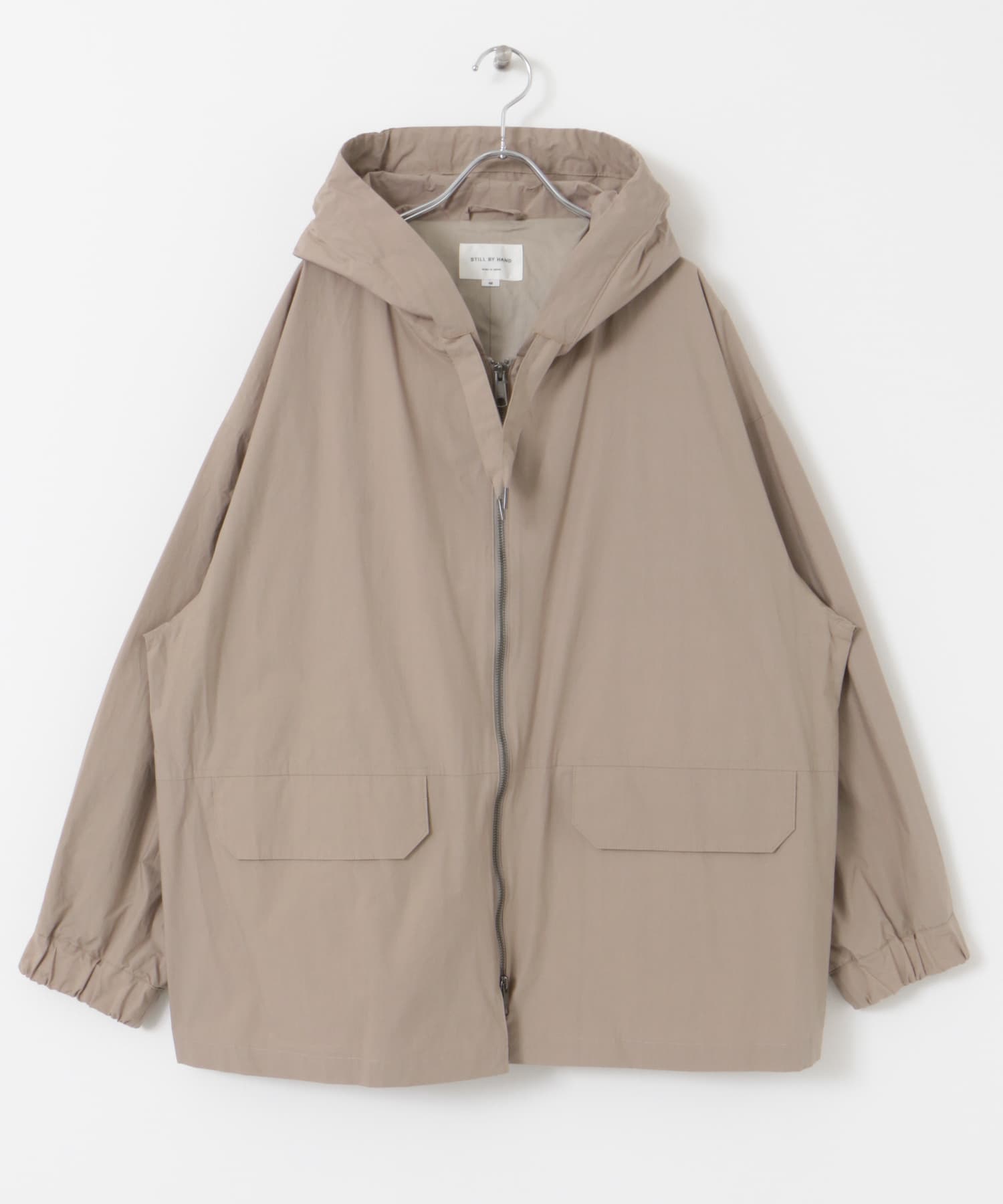 STILL BY HAND Siliconecoatedhoodedcoat(48 DEEP BLUE): アウター