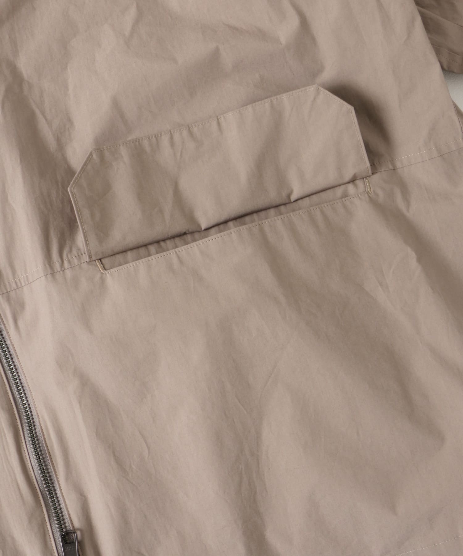 STILL BY HAND　Siliconecoatedhoodedcoat MOCHABEIGE 48