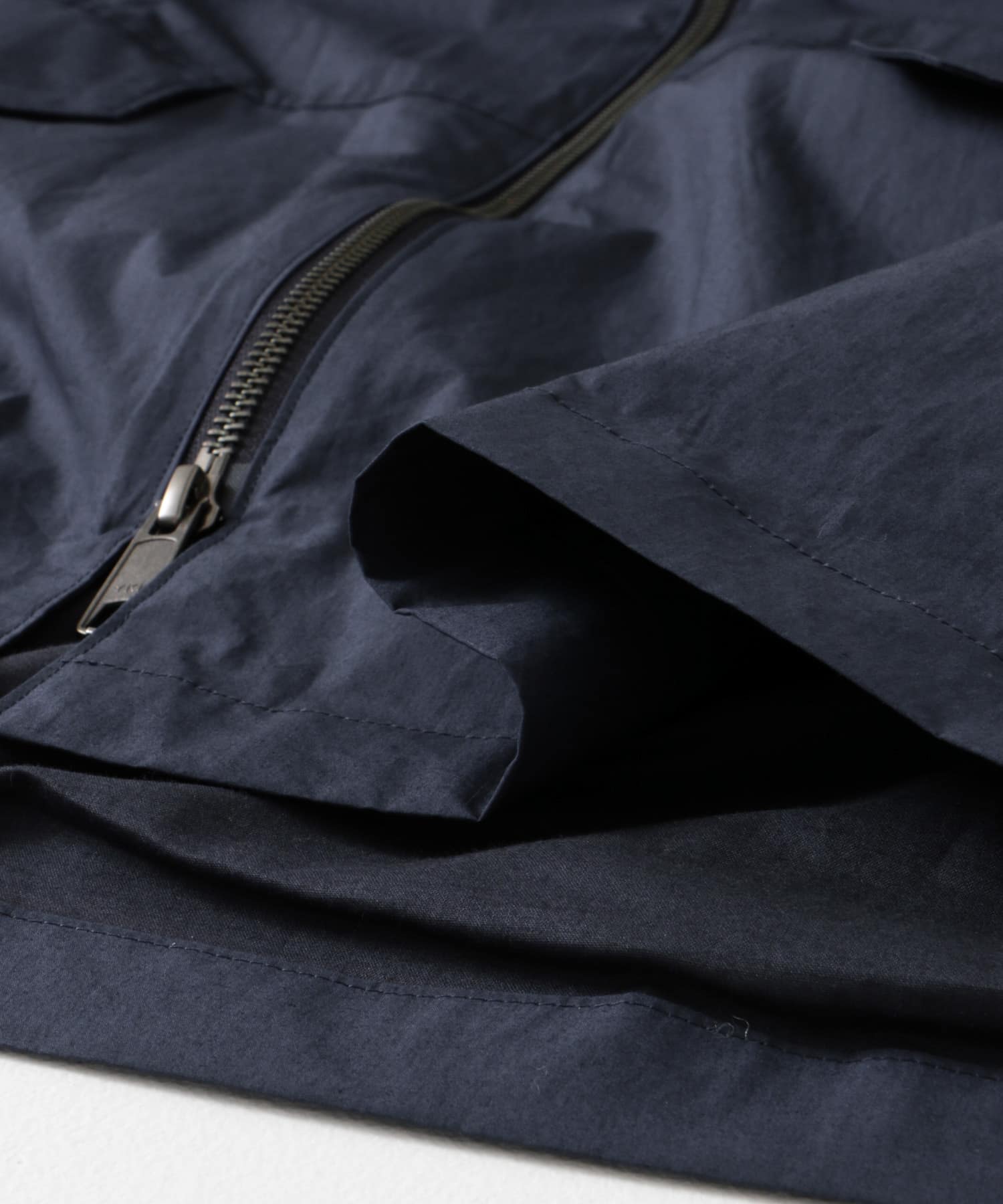 STILL BY HAND　Siliconecoatedhoodedcoat DEEP BLUE 48