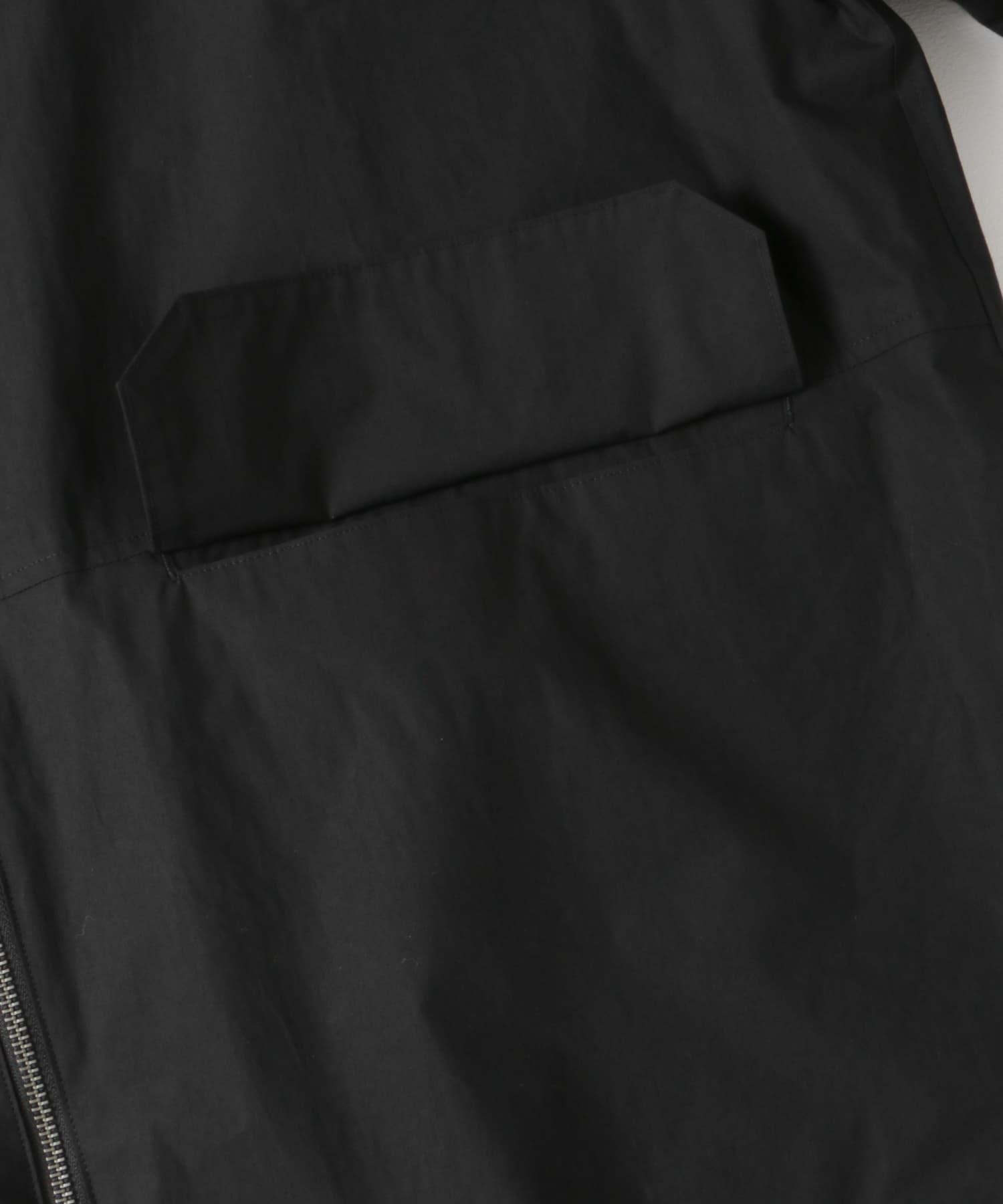 STILL BY HAND　Siliconecoatedhoodedcoat INK BLACK 48