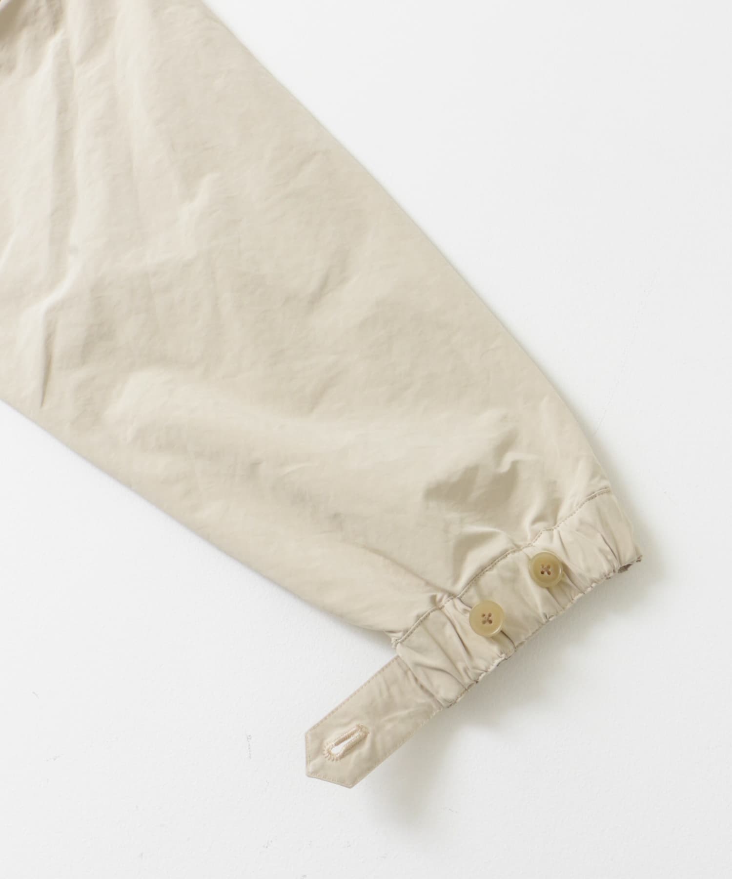 STILL BY HAND　Stand collar coat LIGHTBEIGE 48