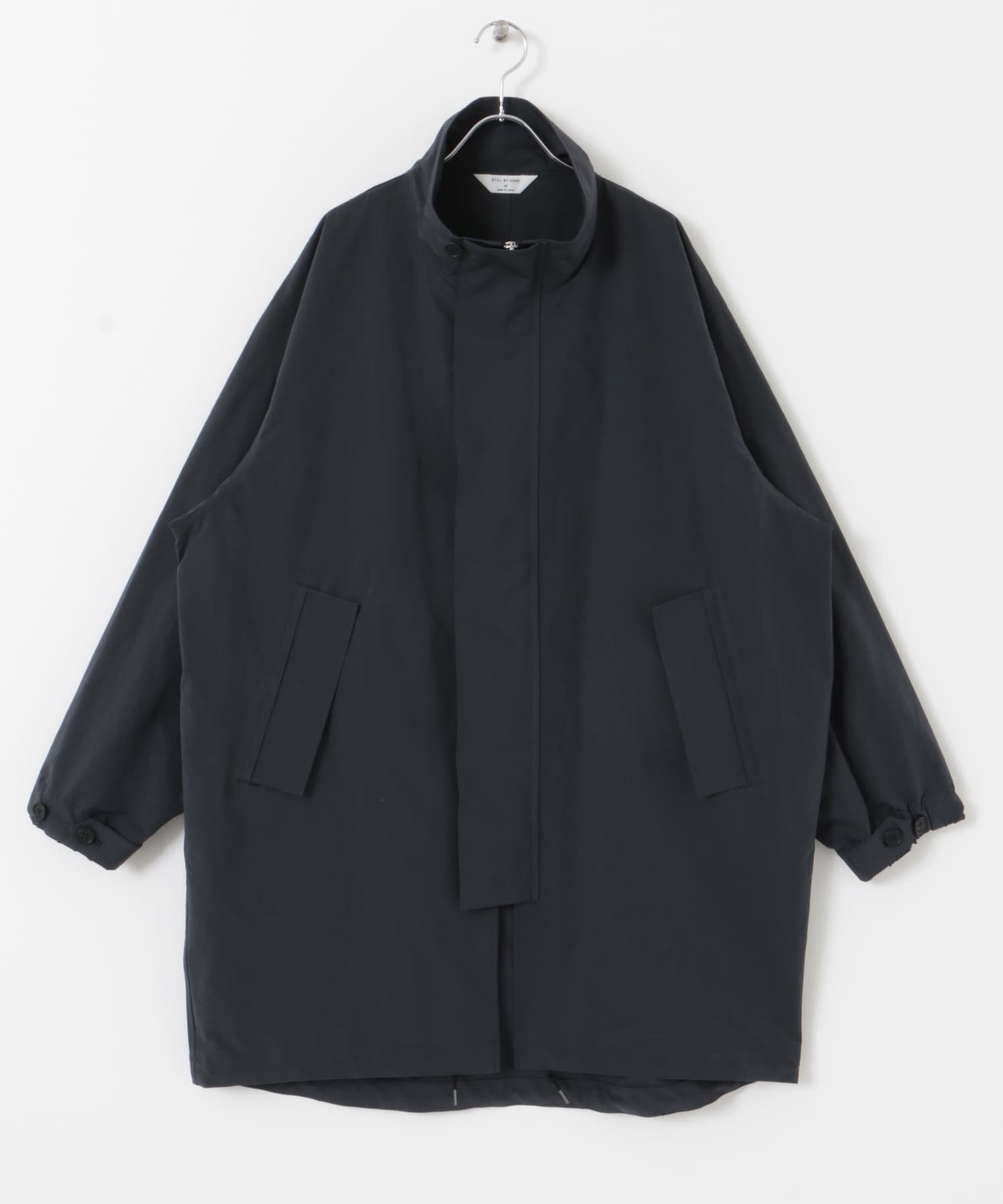 STILL BY HAND　Stand collar coat NAVY 48