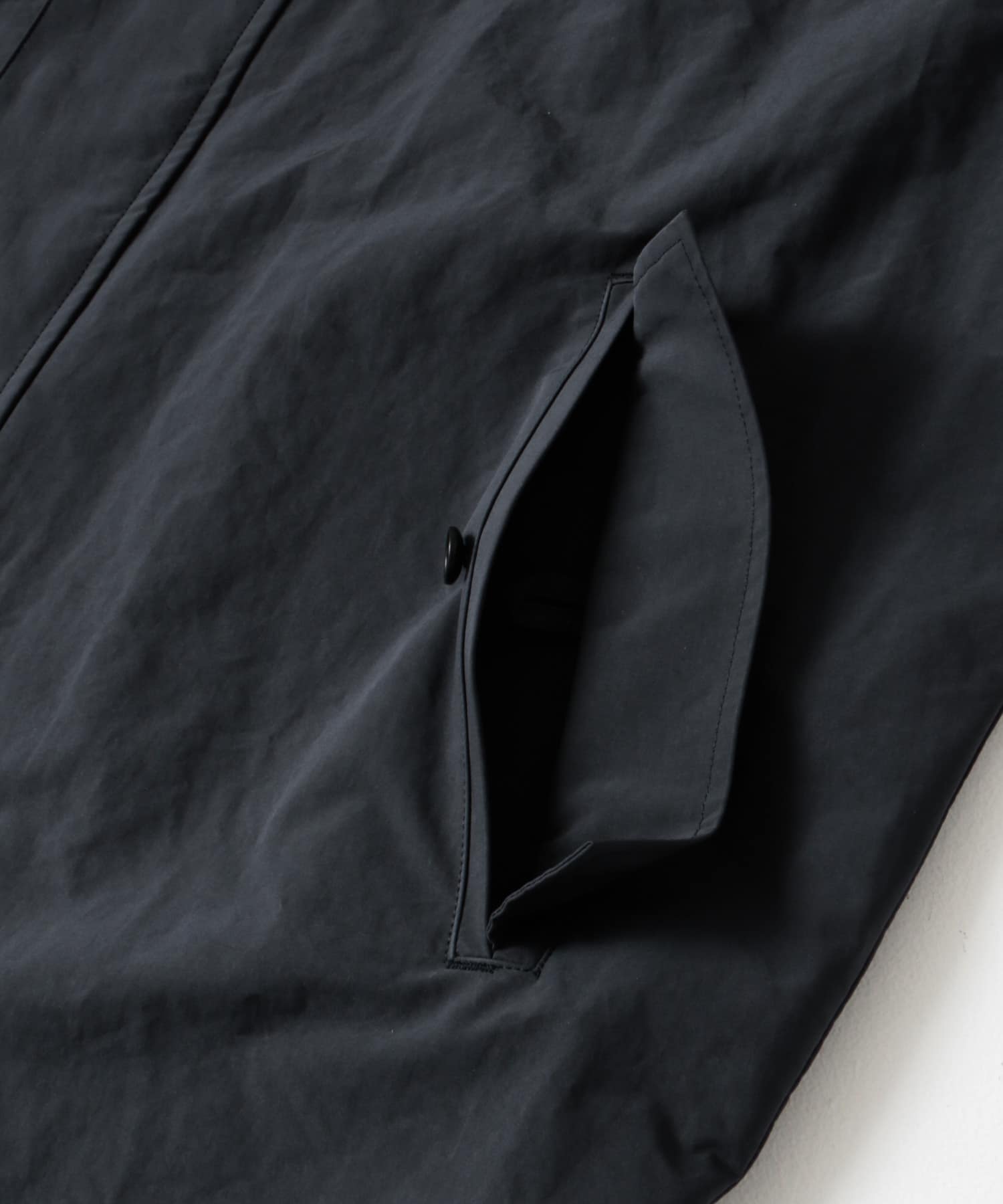 STILL BY HAND　Stand collar coat NAVY 48