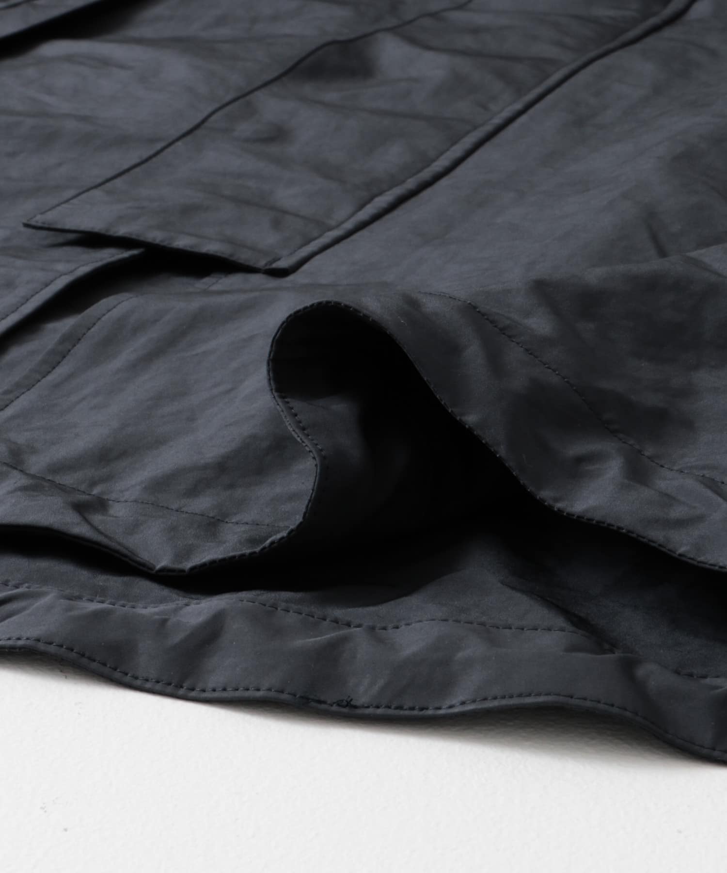STILL BY HAND　Stand collar coat NAVY 48