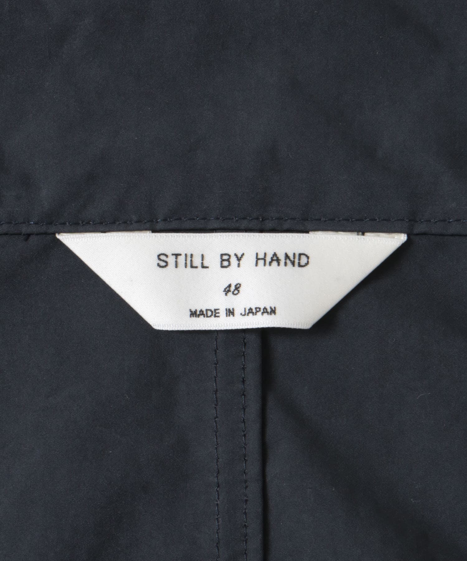 STILL BY HAND　Stand collar coat NAVY 48