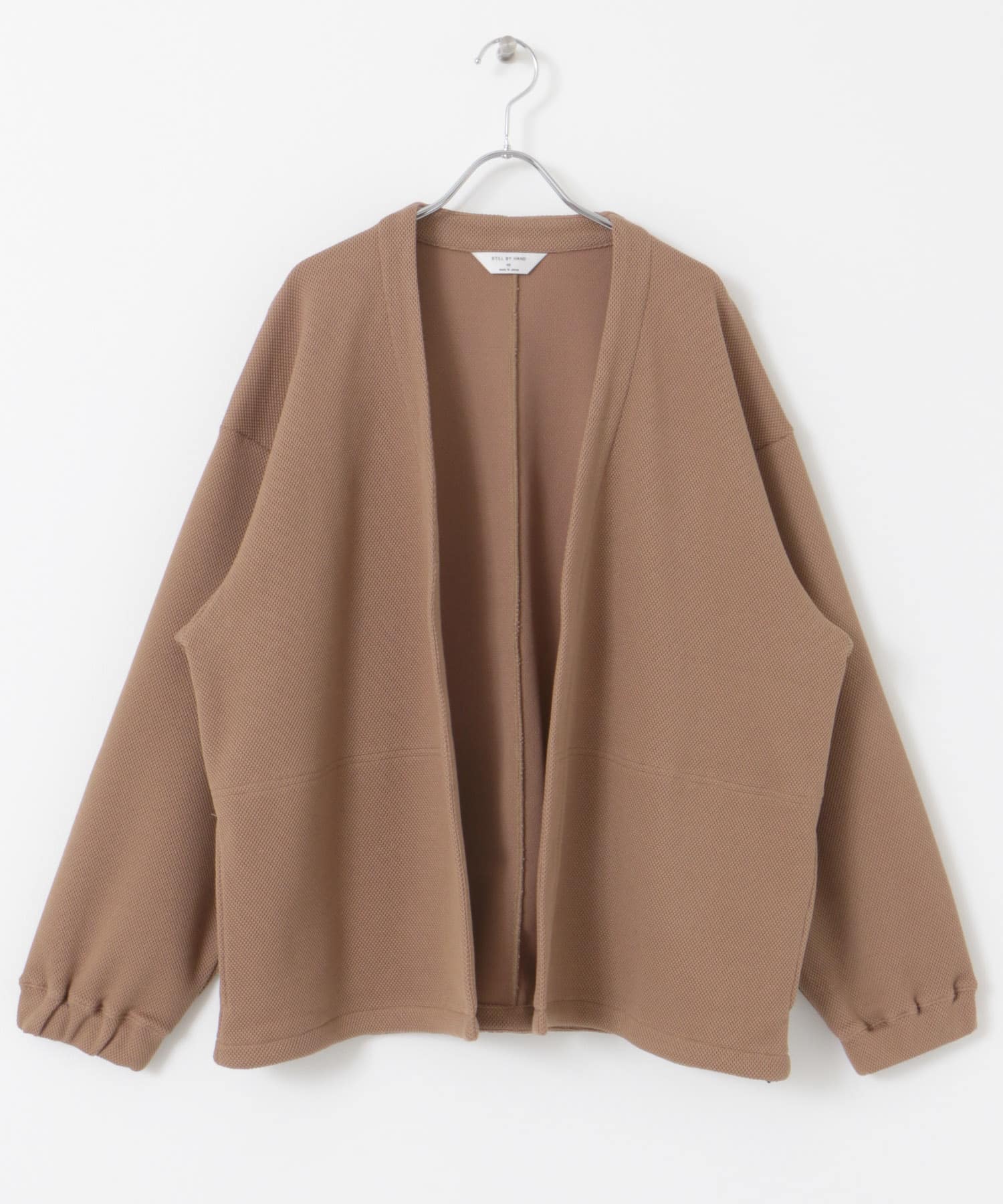 STILL BY HAND Buttonless cardigan(46 BRICK): トップス｜URBAN