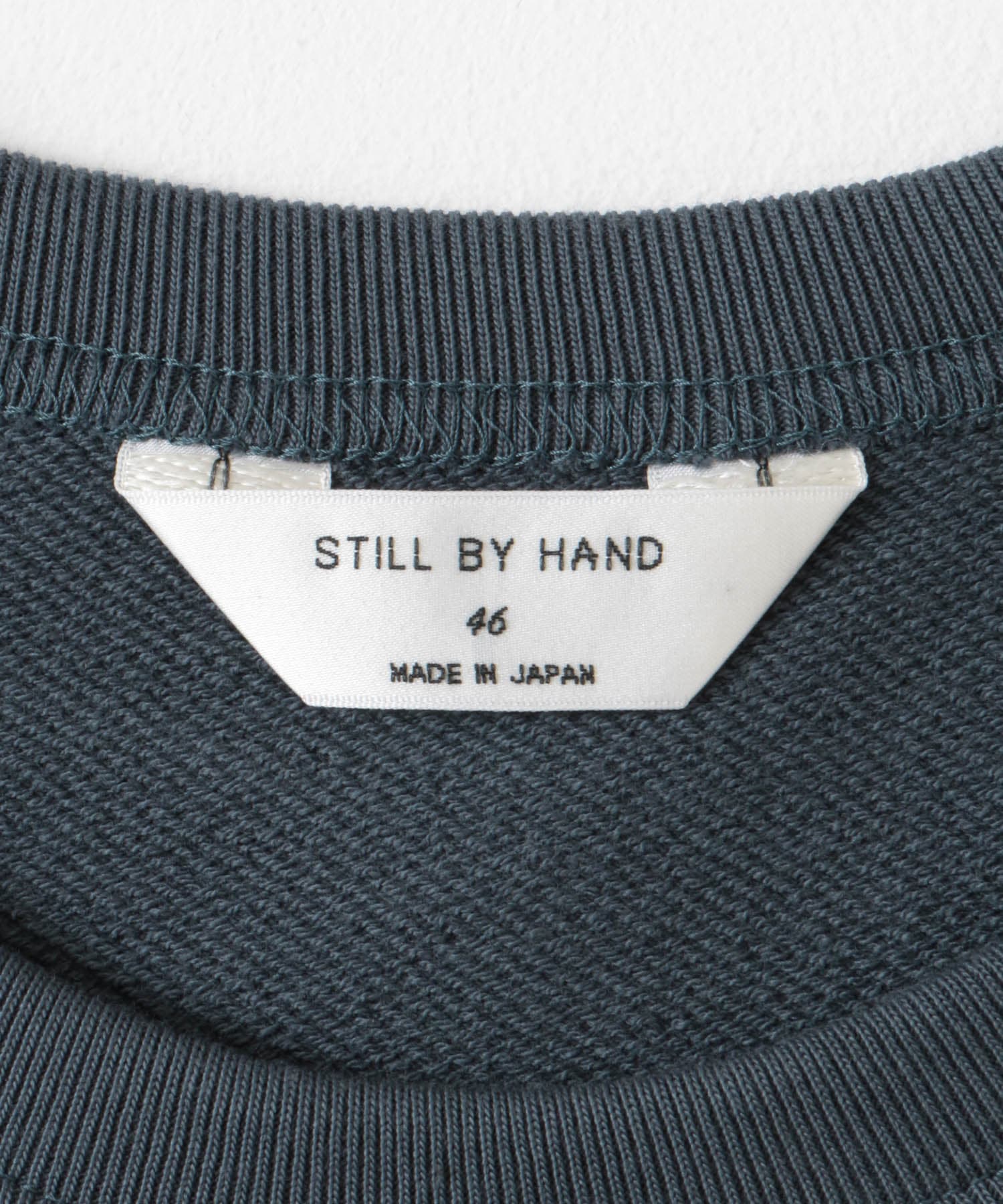 STILL BY HAND　Pima cotton sweatshirts SLATE BLUE 46