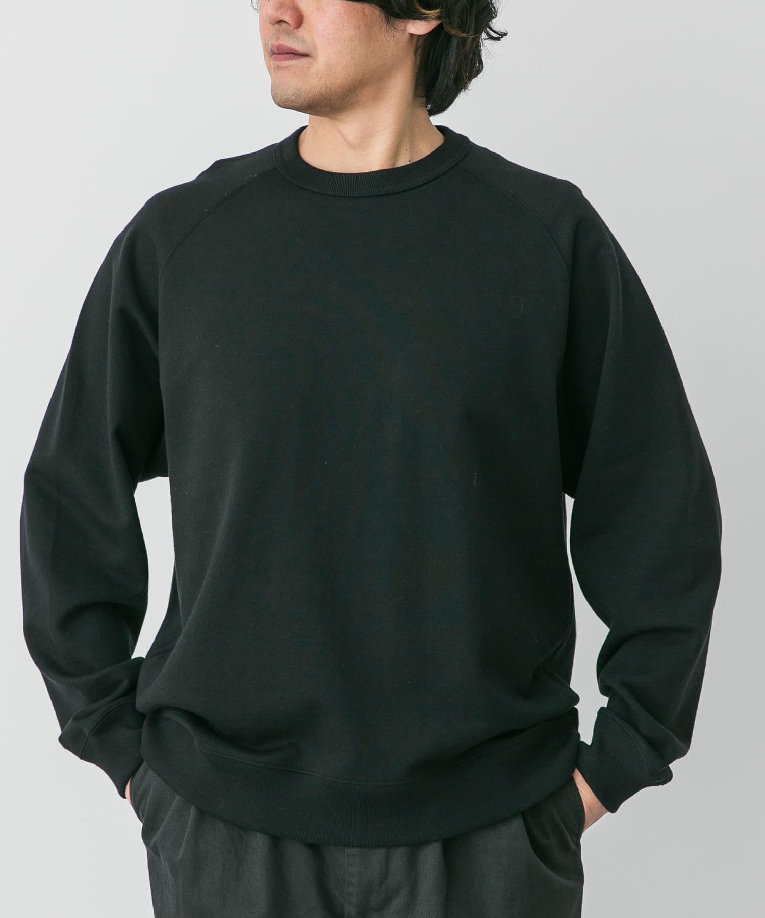 STILL BY HAND　Pima cotton sweatshirts