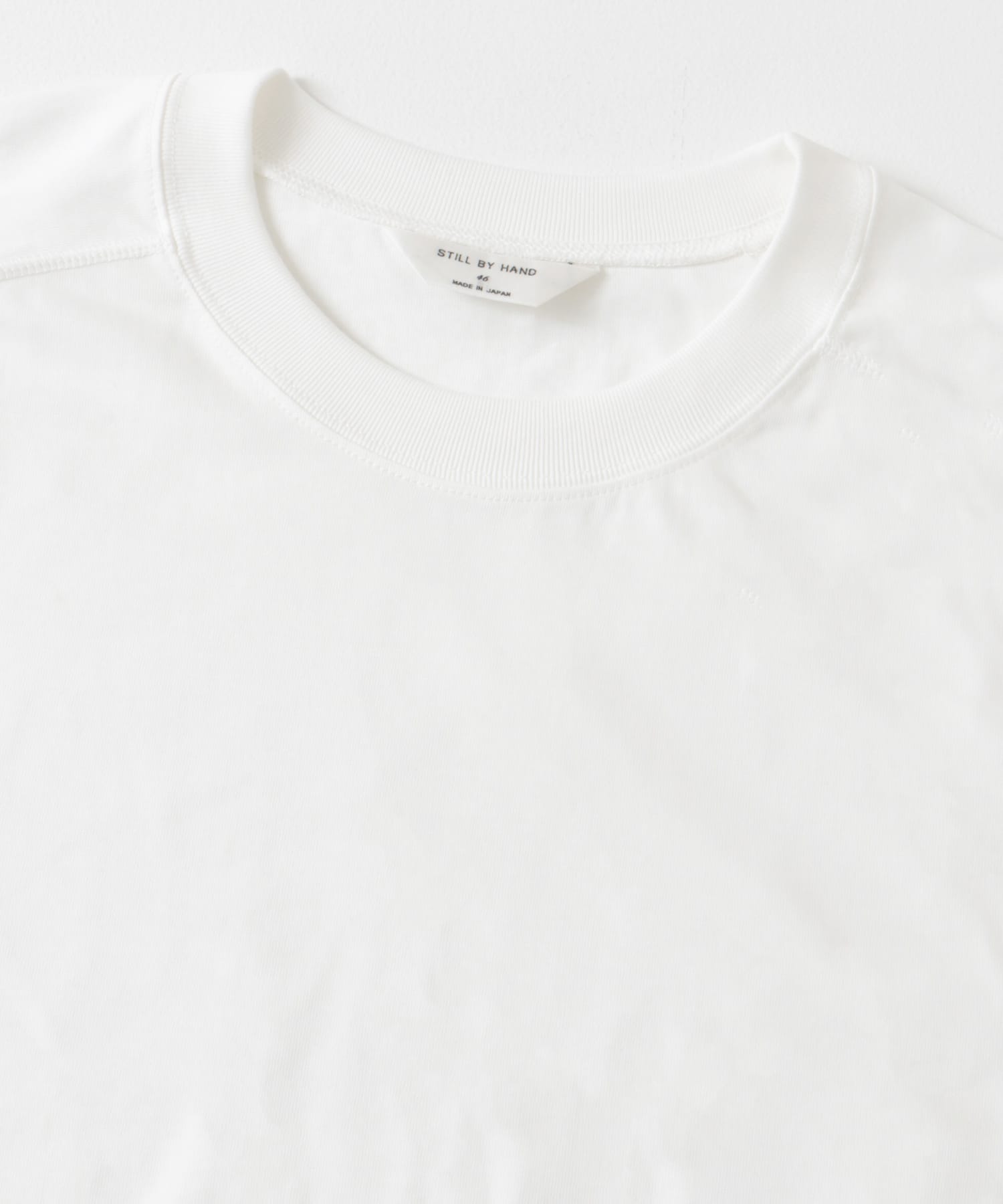 STILL BY HAND　High twist long sleeve WHITE 46