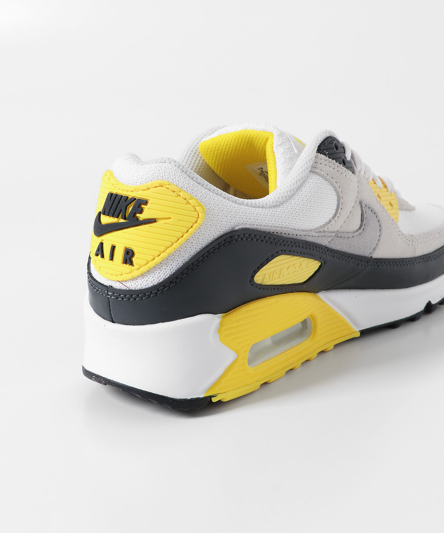 NIKE　エア マックス 90 ホワイト/イエロー 26