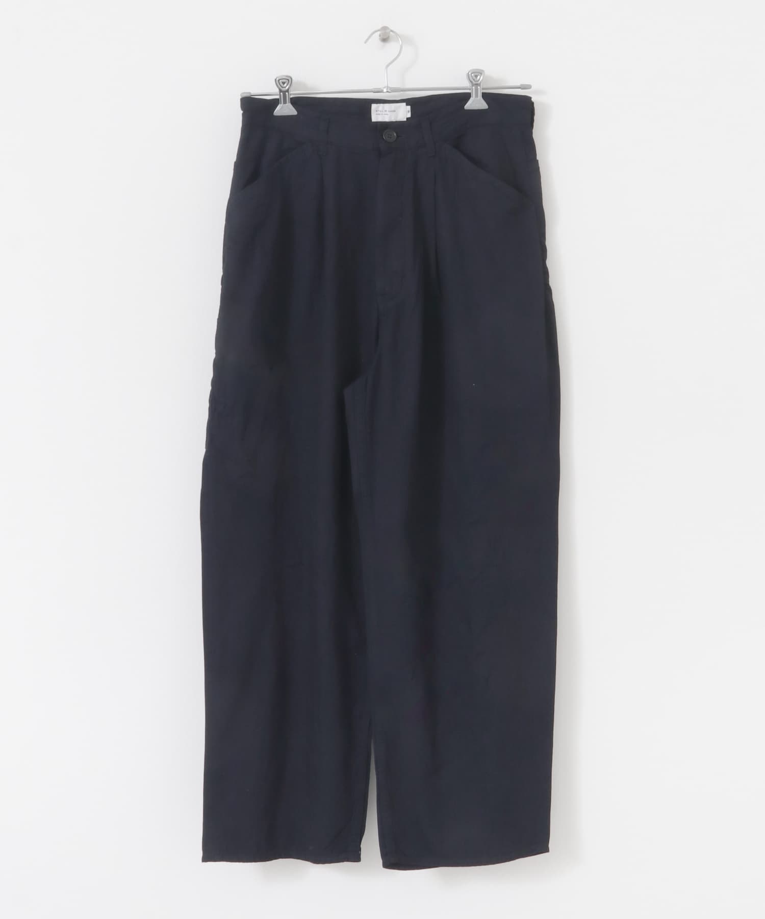 STILL BY HAND　5.5ozデニムペインターパンツ BLACK NAVY 44