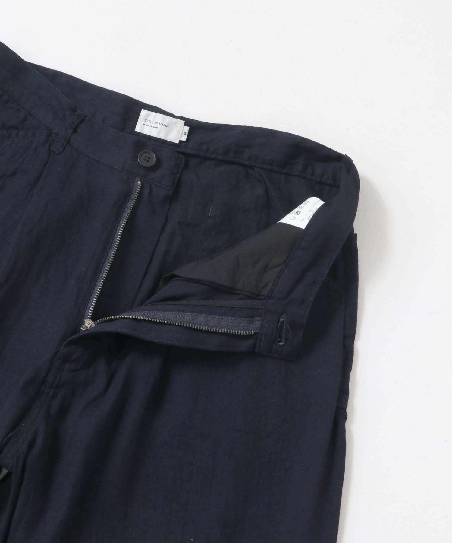 STILL BY HAND　5.5ozデニムペインターパンツ BLACK NAVY 44