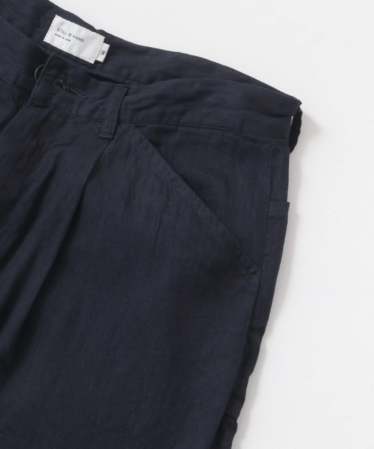 STILL BY HAND　5.5ozデニムペインターパンツ BLACK NAVY 44