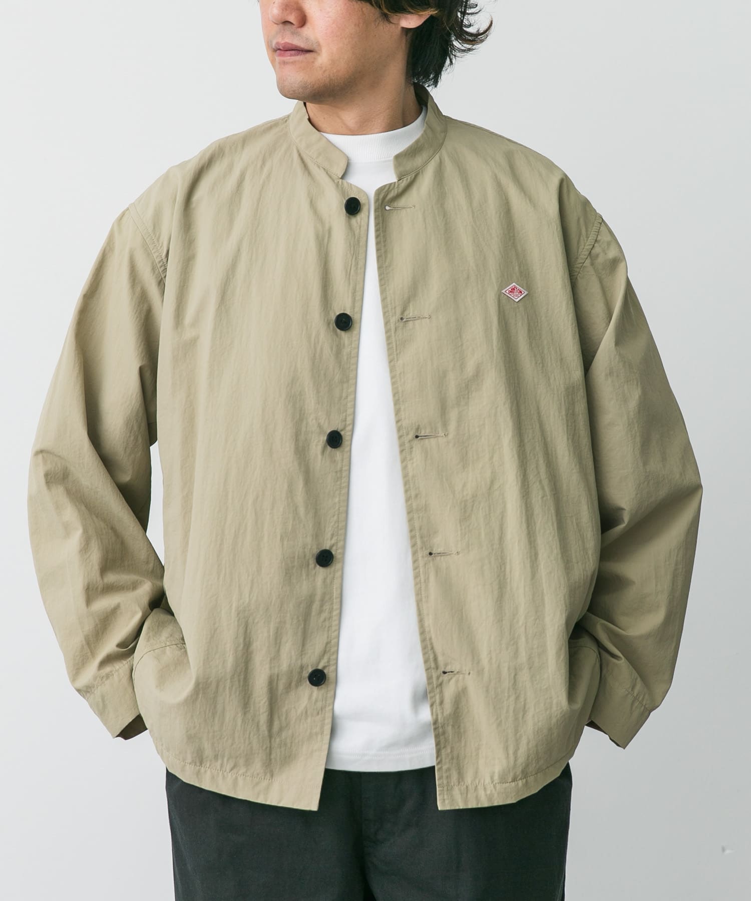 DANTON　BAND COLLAR JACKET