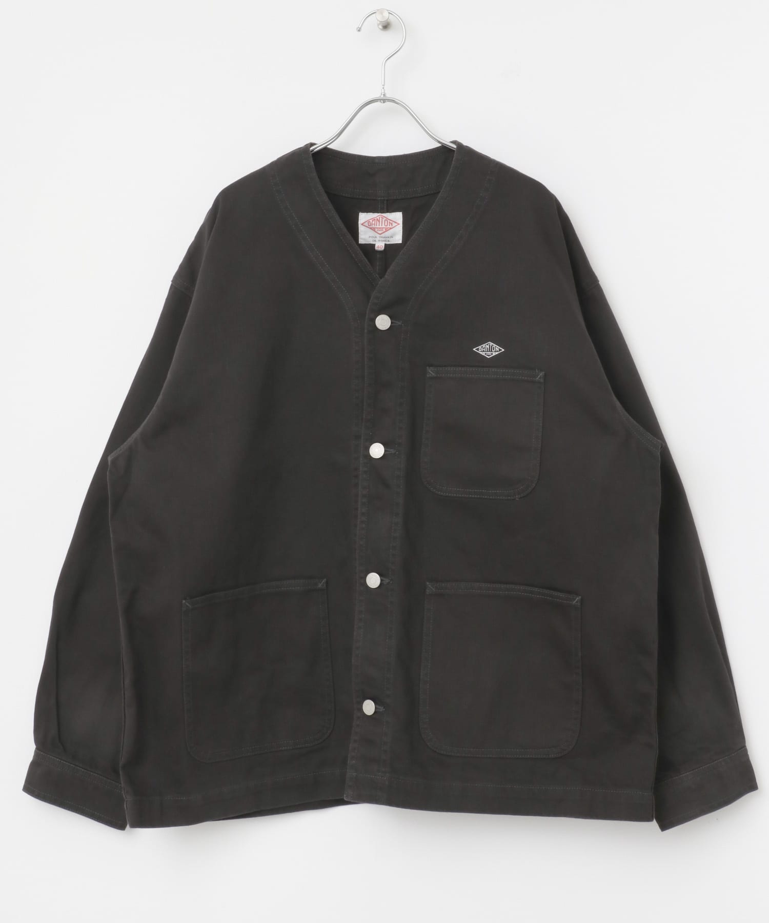 DANTON　COLLARLESS JACKET