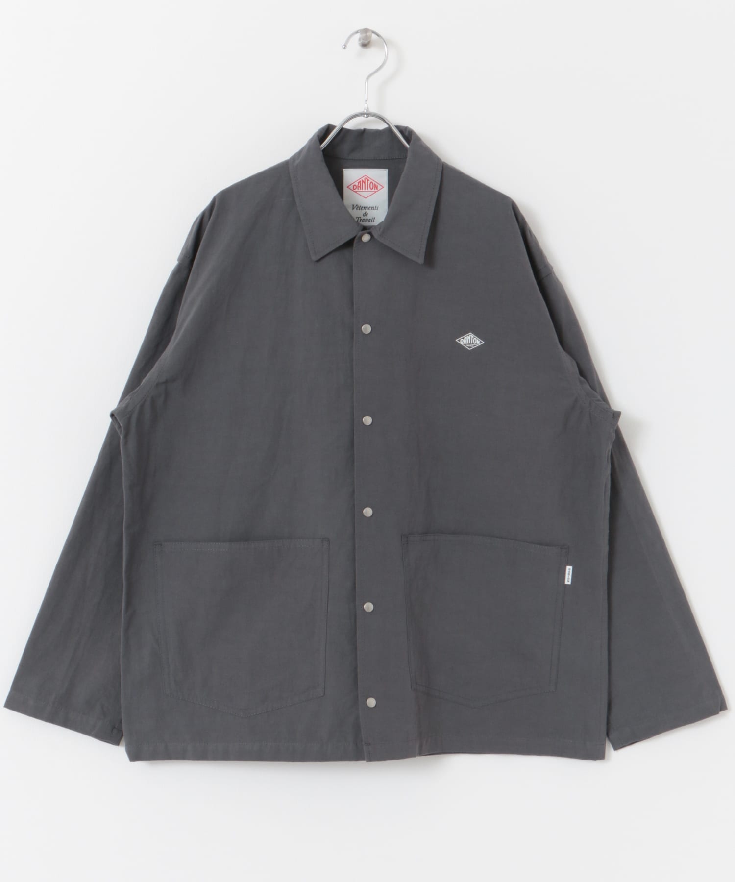 DANTON　COVERALL SHIRTS CHARCOAL 38