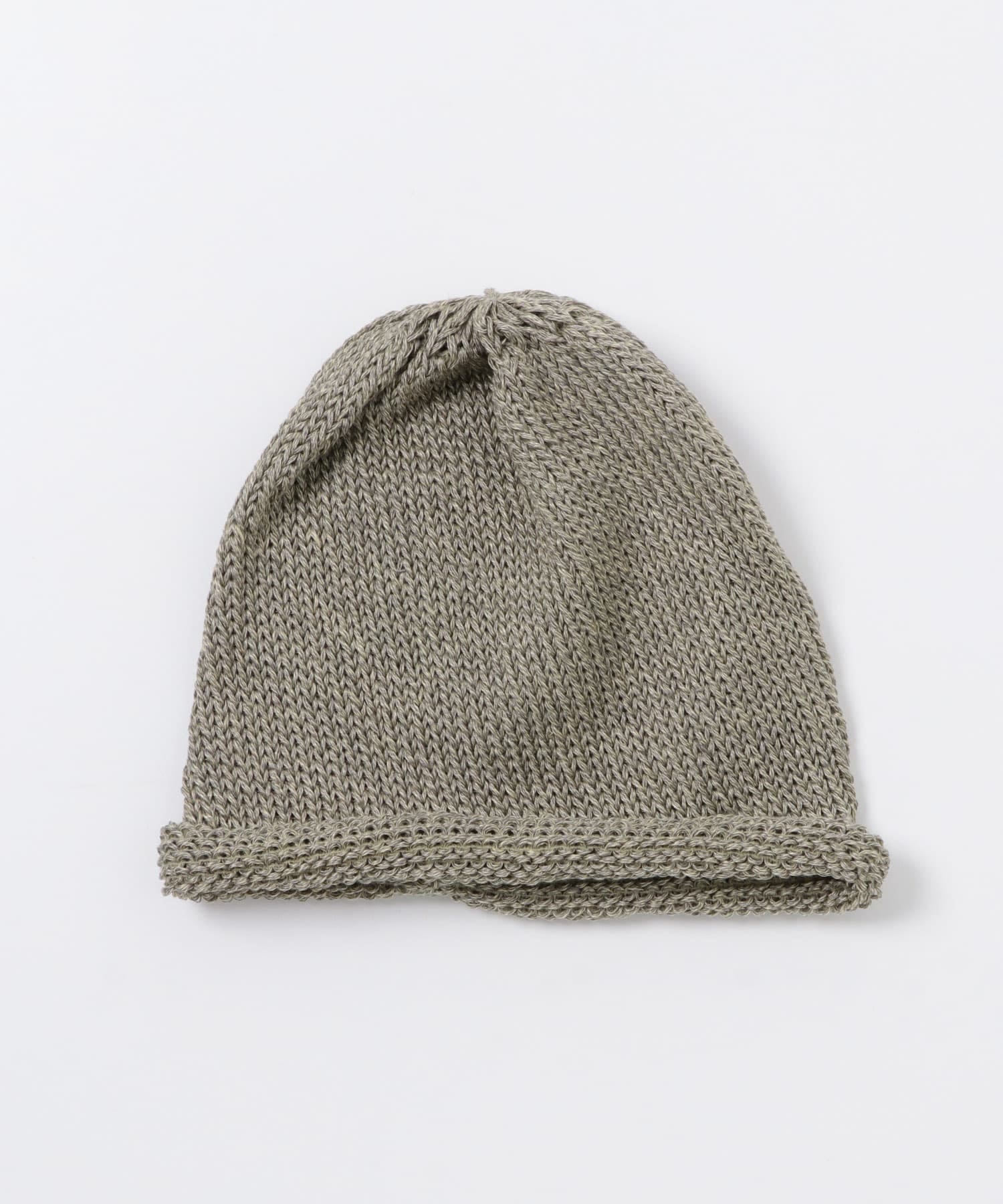 Roll Up Knit Cap Beige FREE