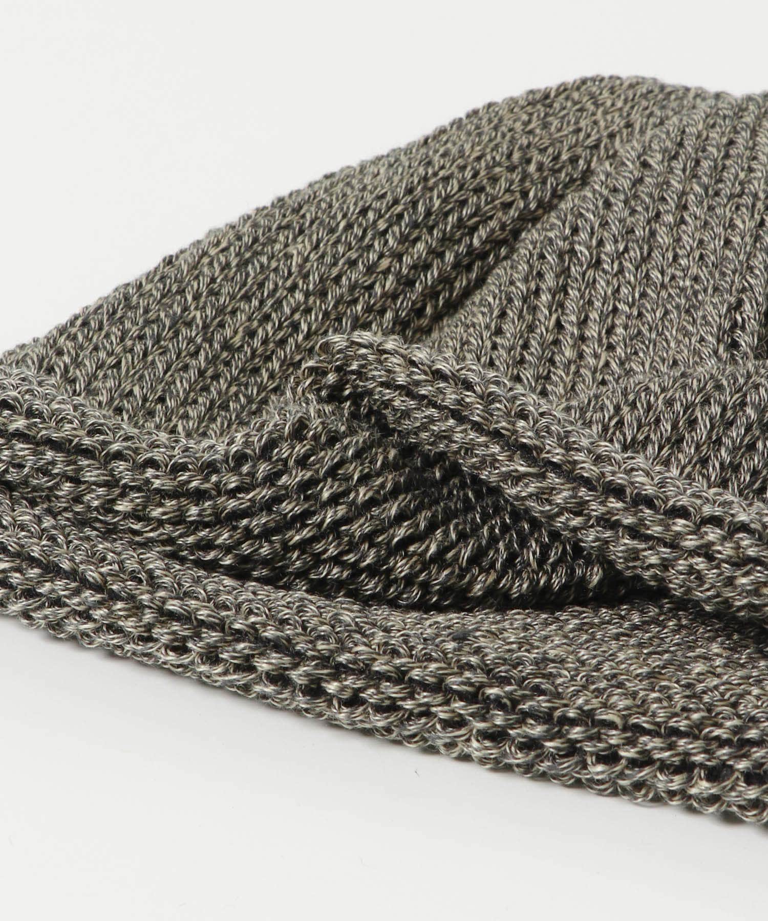 Roll Up Knit Cap Mix Black FREE