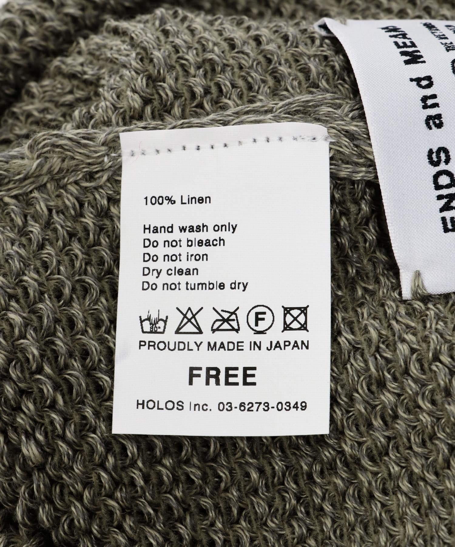Roll Up Knit Cap Mix Black FREE