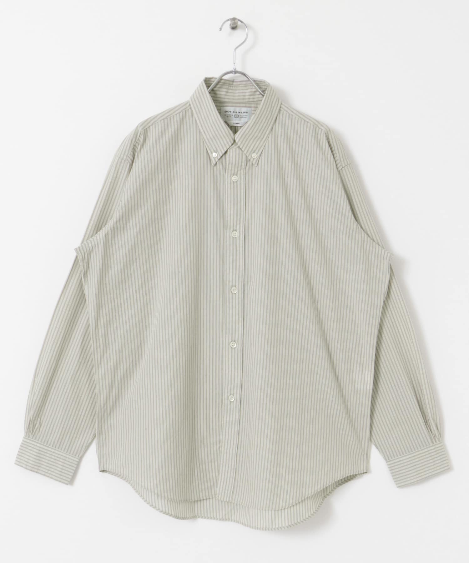 ENDS and MEANS BUTTONDOWN Shirts(L Pin Stripe): トップス｜URBAN