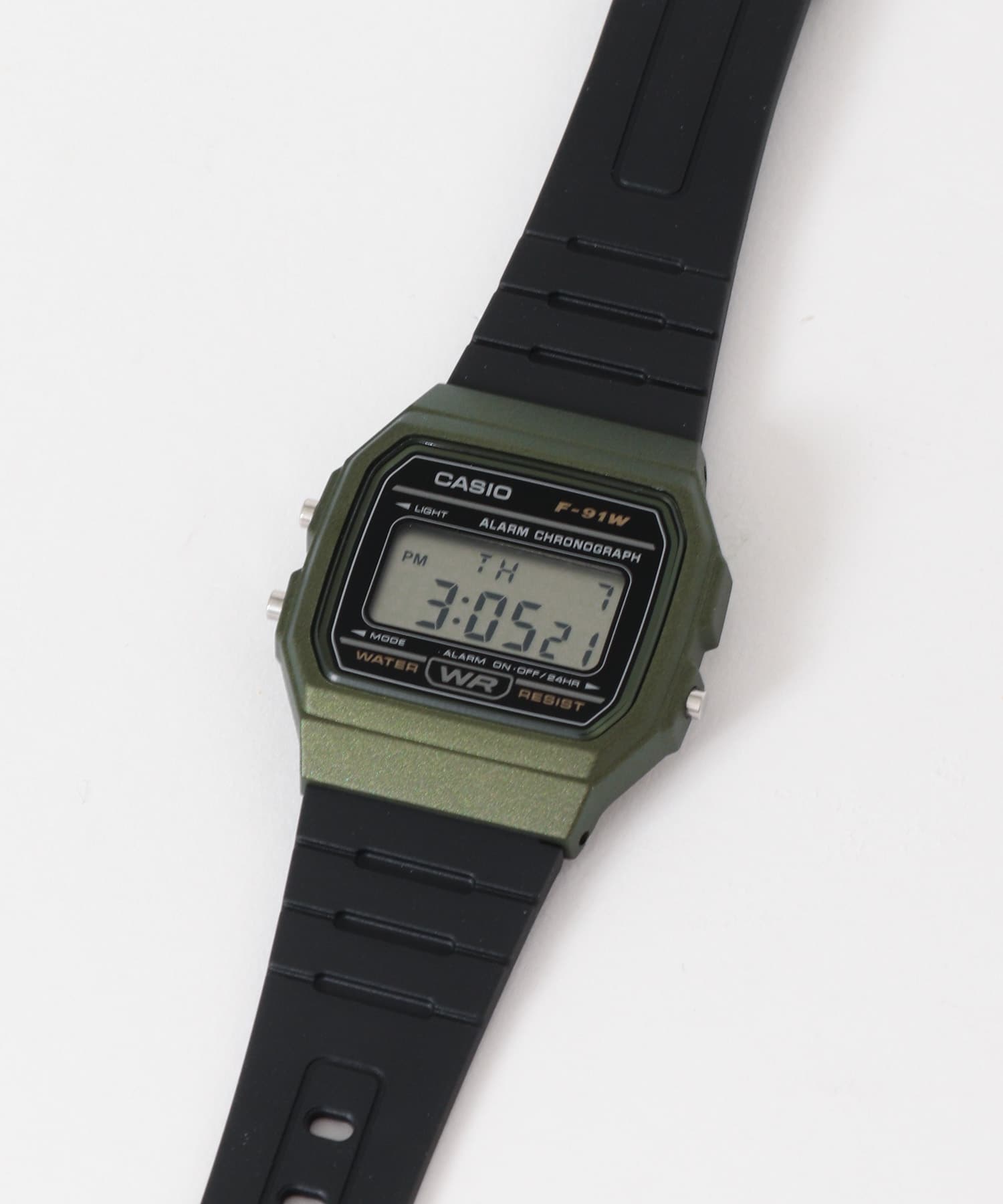 CASIO　F-91WM OLIVE/BLK FREE