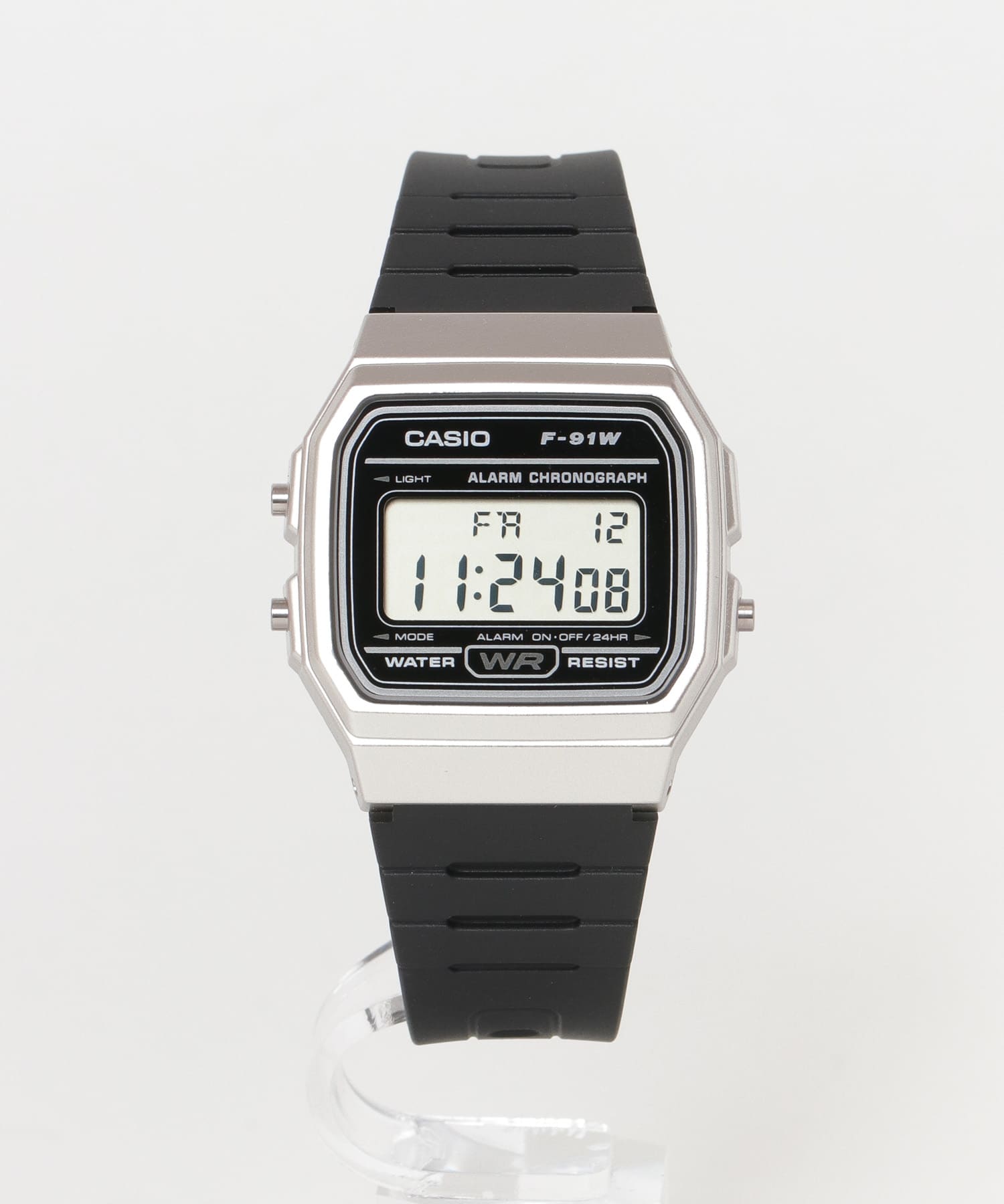 CASIO　F-91WM SILVER/BLK FREE