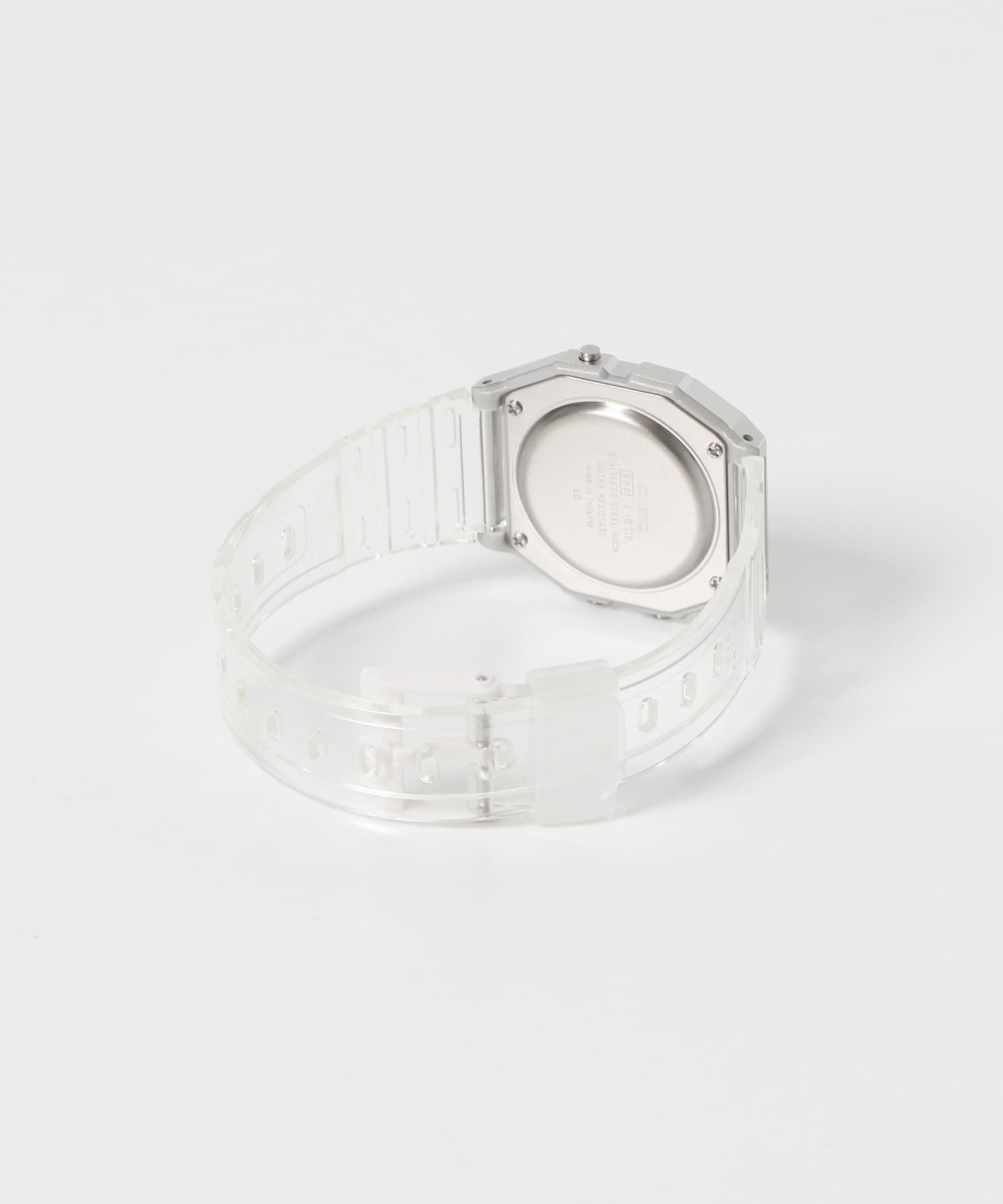 CASIO　F-91WS-7JH CLEAR/WHT FREE