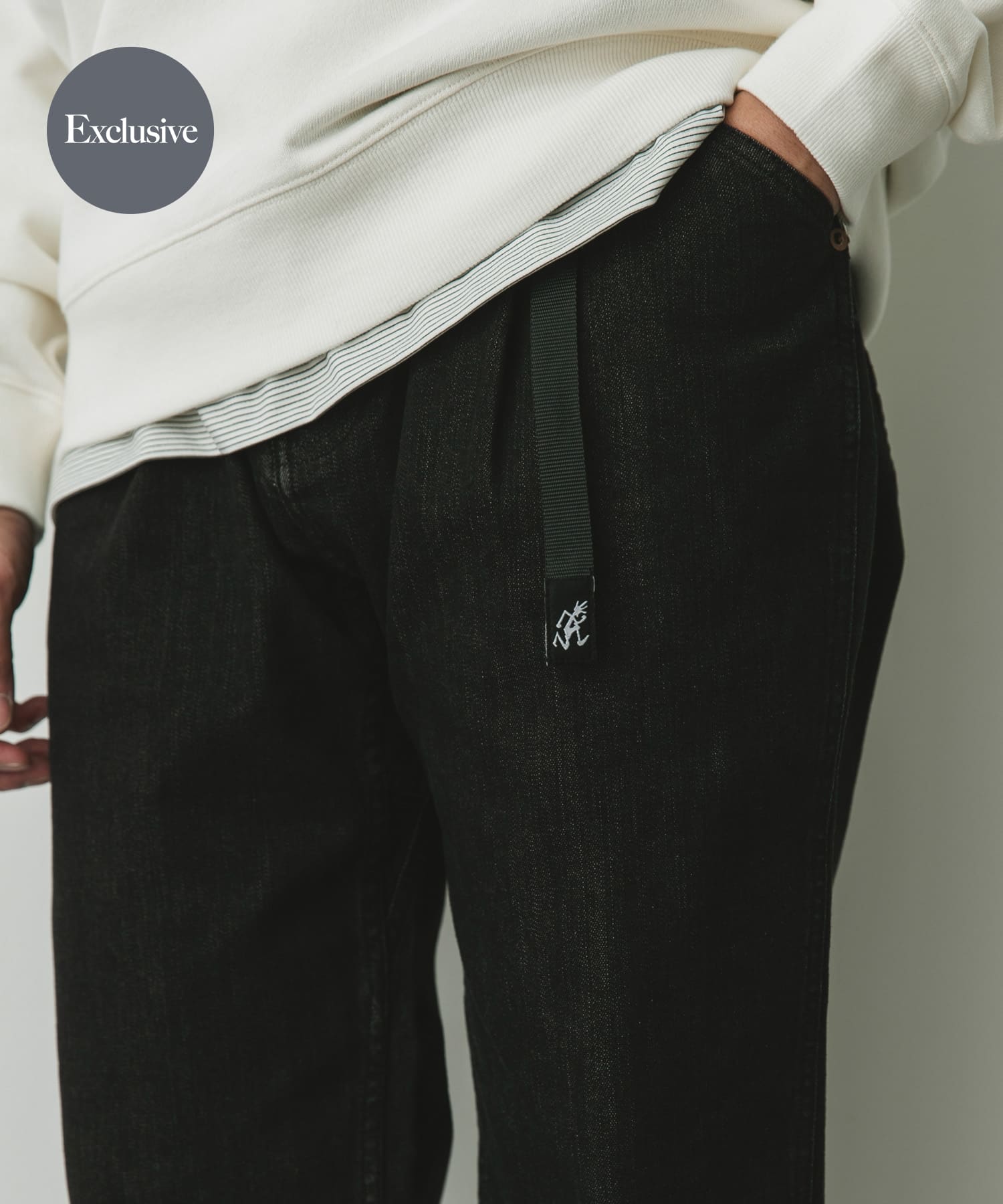 別注』Gramicci for DOORS Mountain Tuck Pants(S BLACK): ボトム