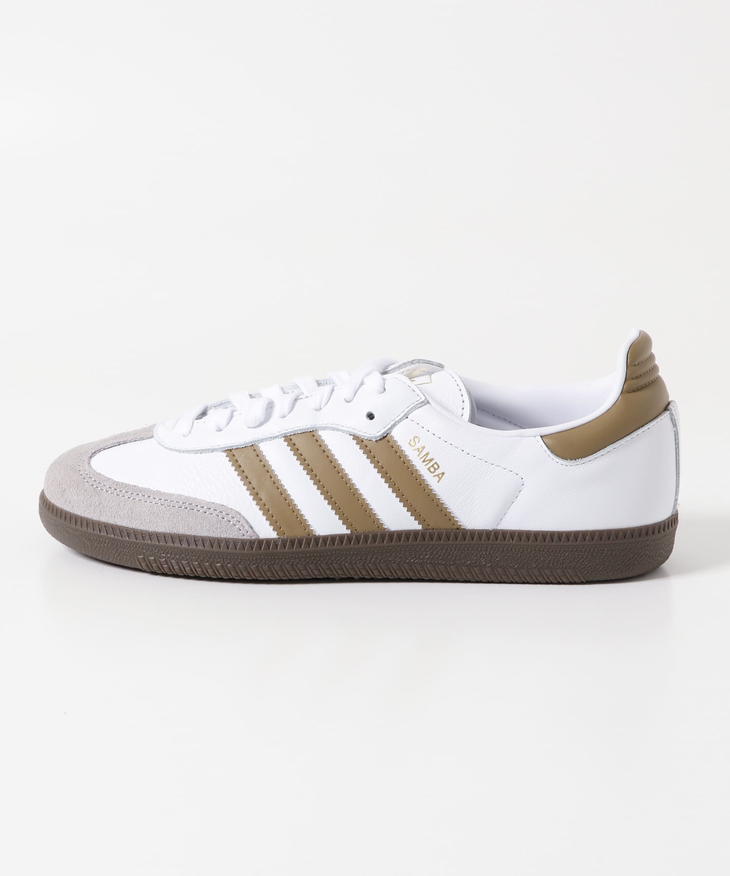 adidas　SAMBA OG ホワイト/ブラウン 26