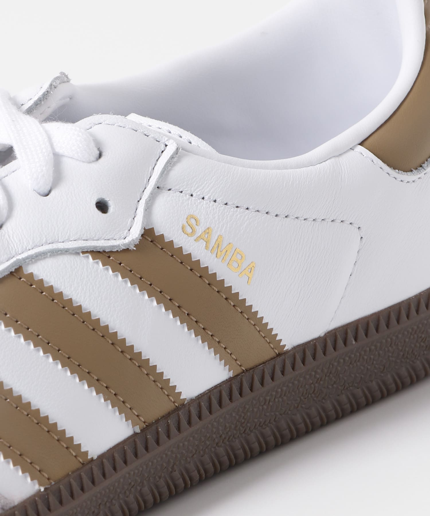 adidas　SAMBA OG ホワイト/ブラウン 26