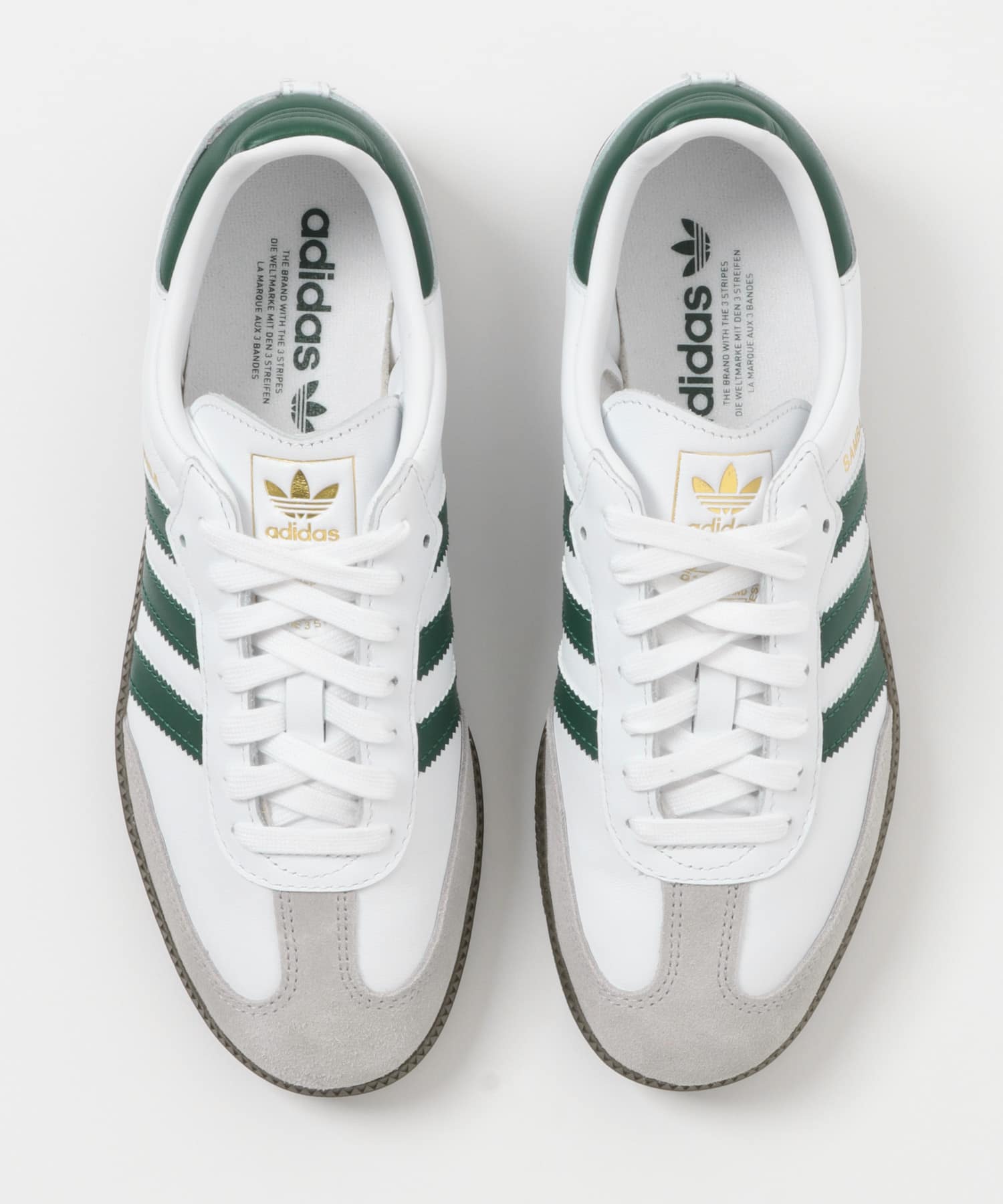 adidas　SAMBA OG ホワイト/グリーン 26