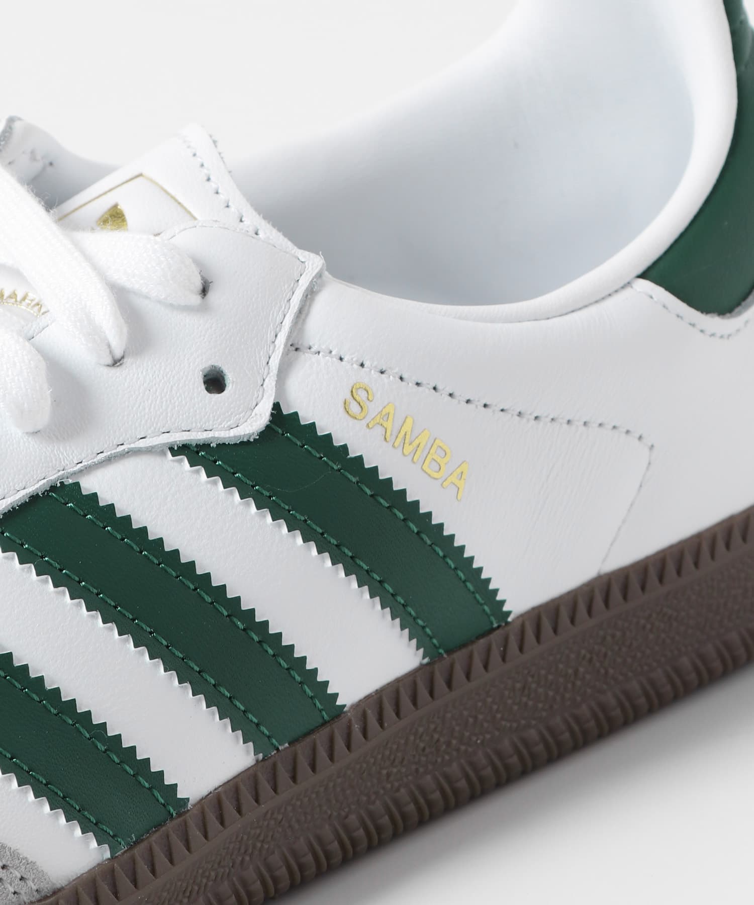 adidas　SAMBA OG ホワイト/グリーン 26