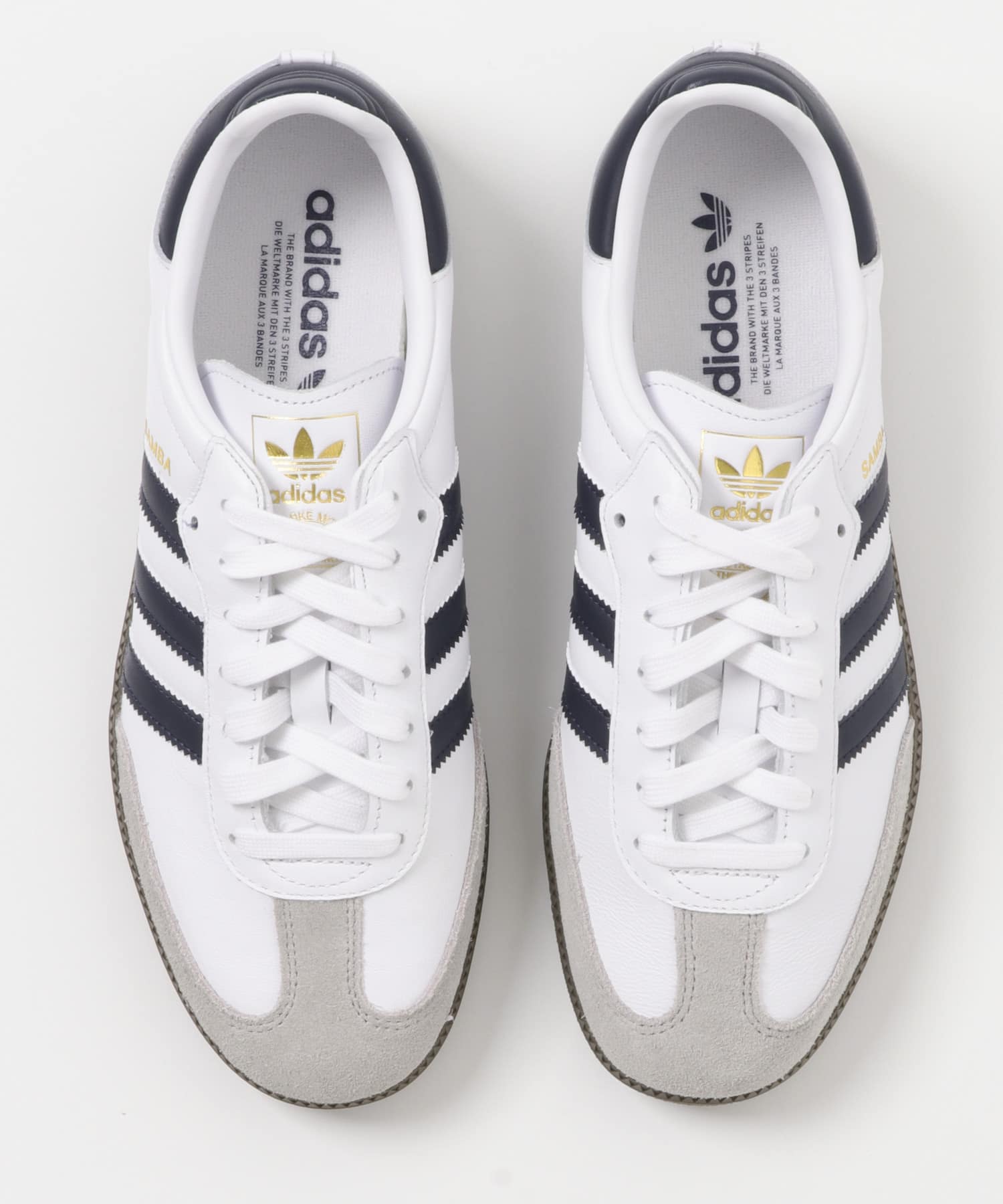 adidas　SAMBA OG ホワイト/ネイビー 26