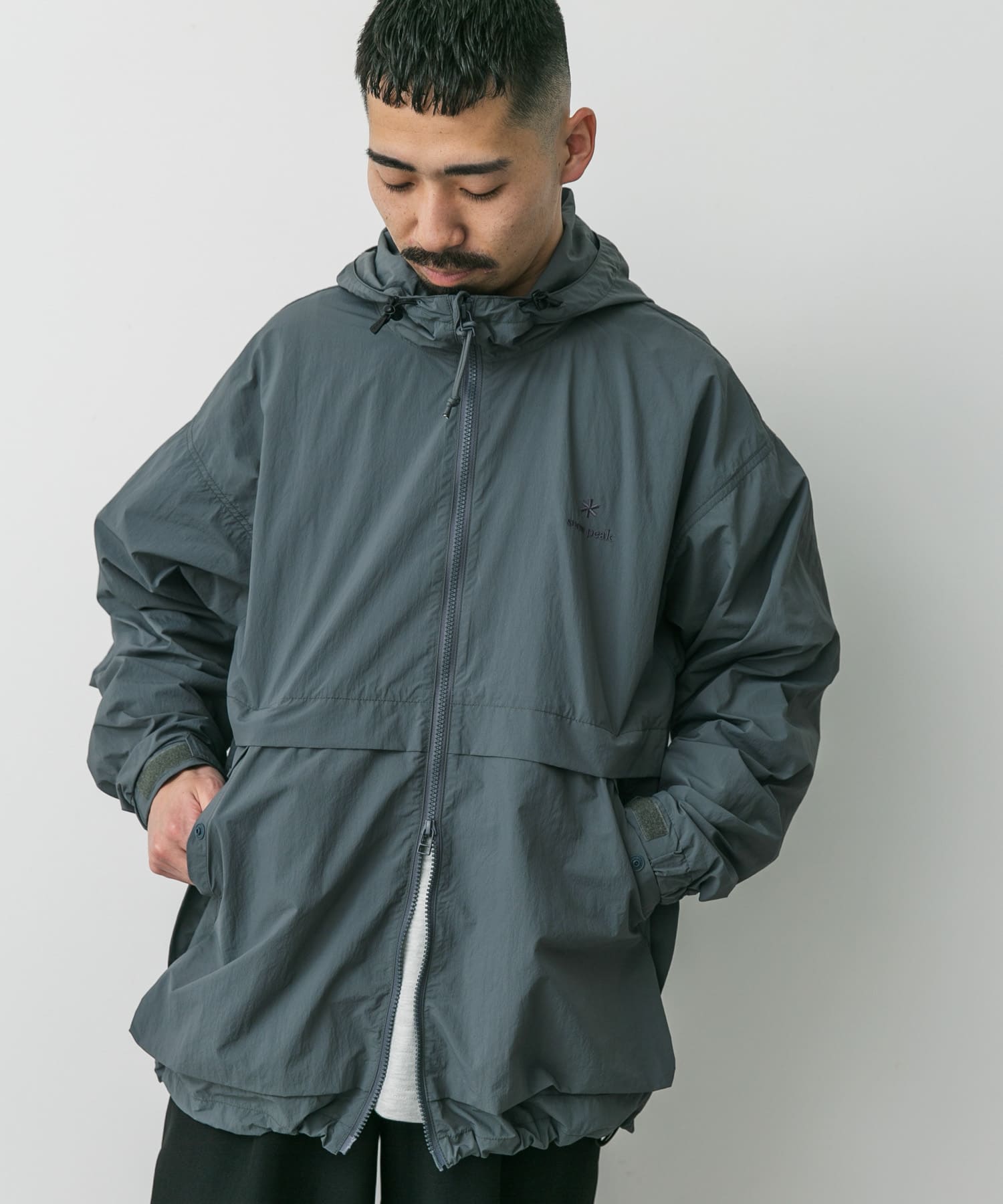 別注』Snow Peak Apparel×DOORS Nylon Tussah Jacket(M BLACK